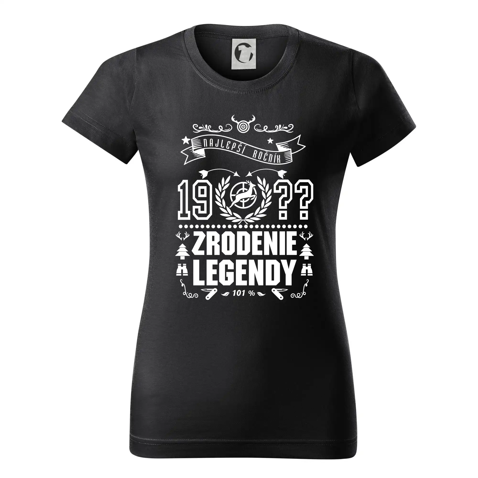 Trička Zrodenie legendy - Zrodenie legendy - pre poľovníkov - Dámske tričko basic - ľahko voľnejšie a dlhšie
