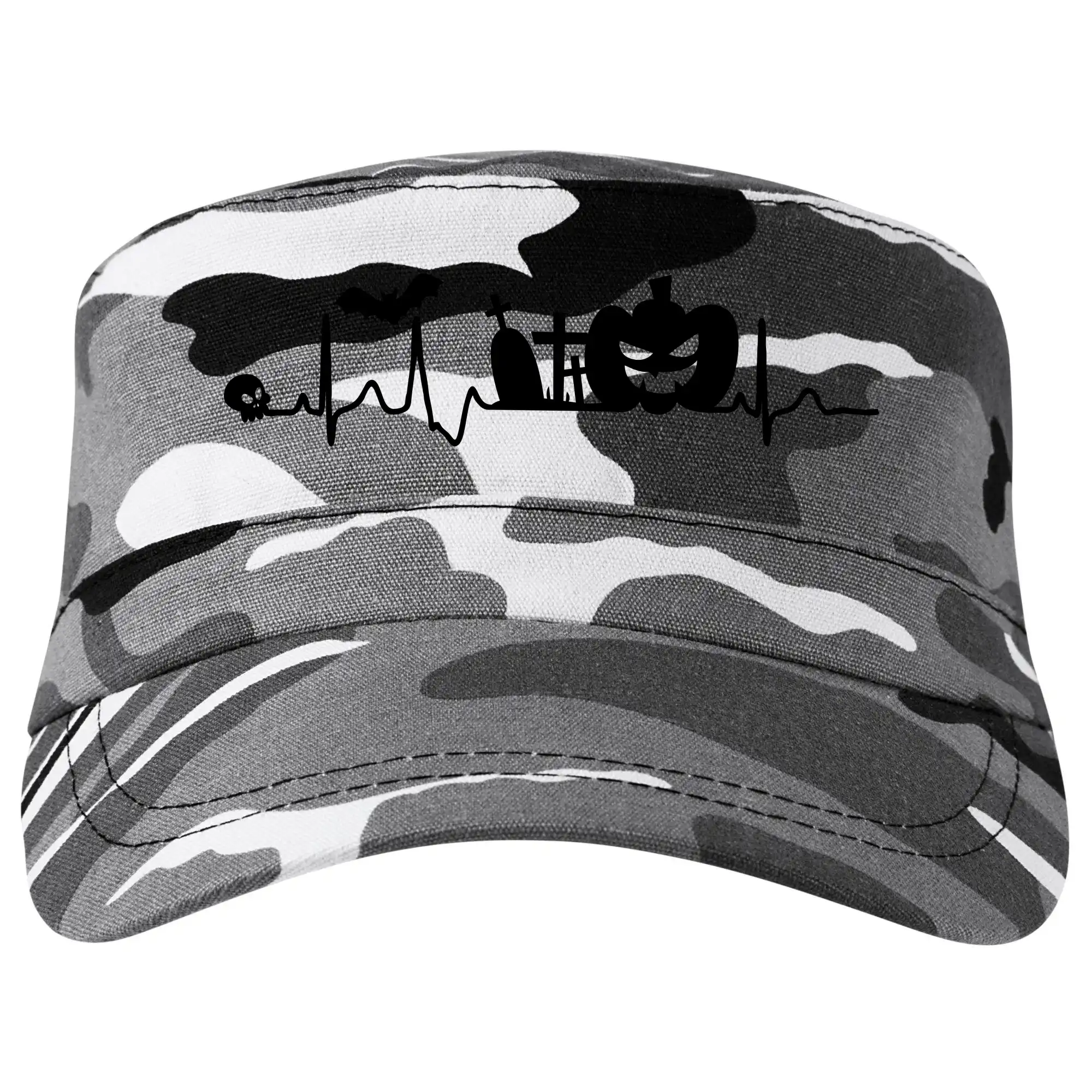 Grafické tričká - EKG Halloween - Šiltovka CAMO