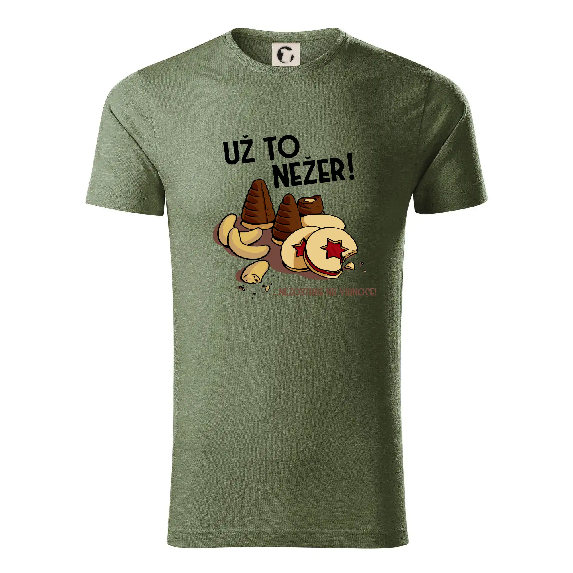 Vianočné tričká - Už to nežer! - Tričko z organickej bavlny