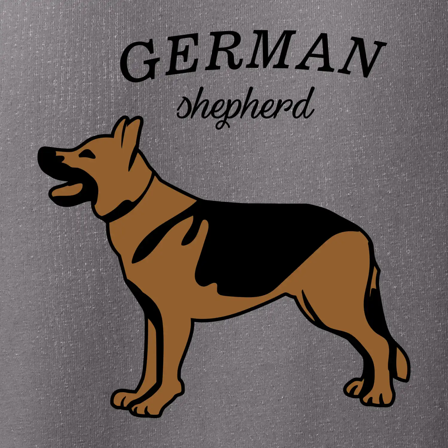 Německý ovčák - hnědý s nápisem