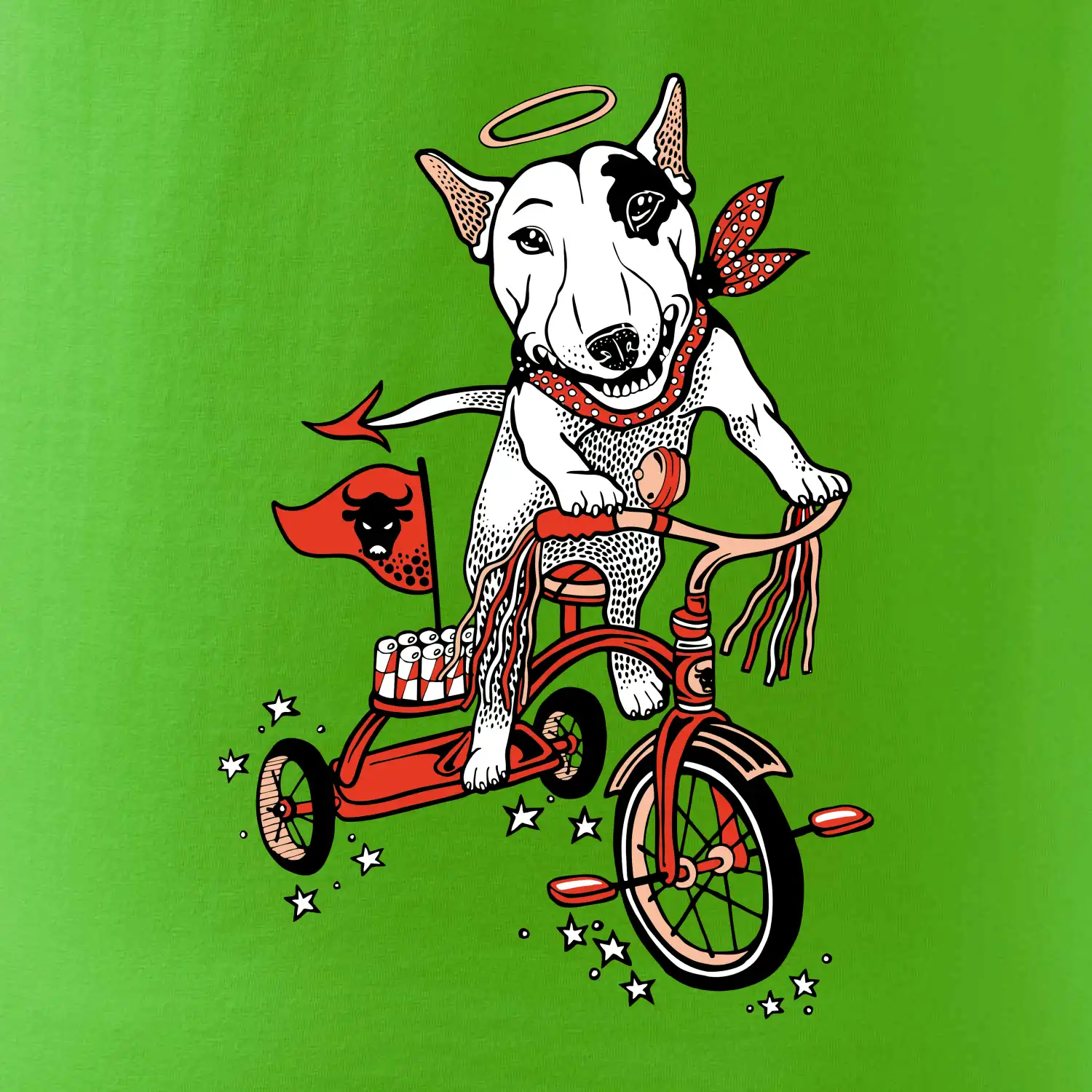 Bull terier anděl (Pecka design)