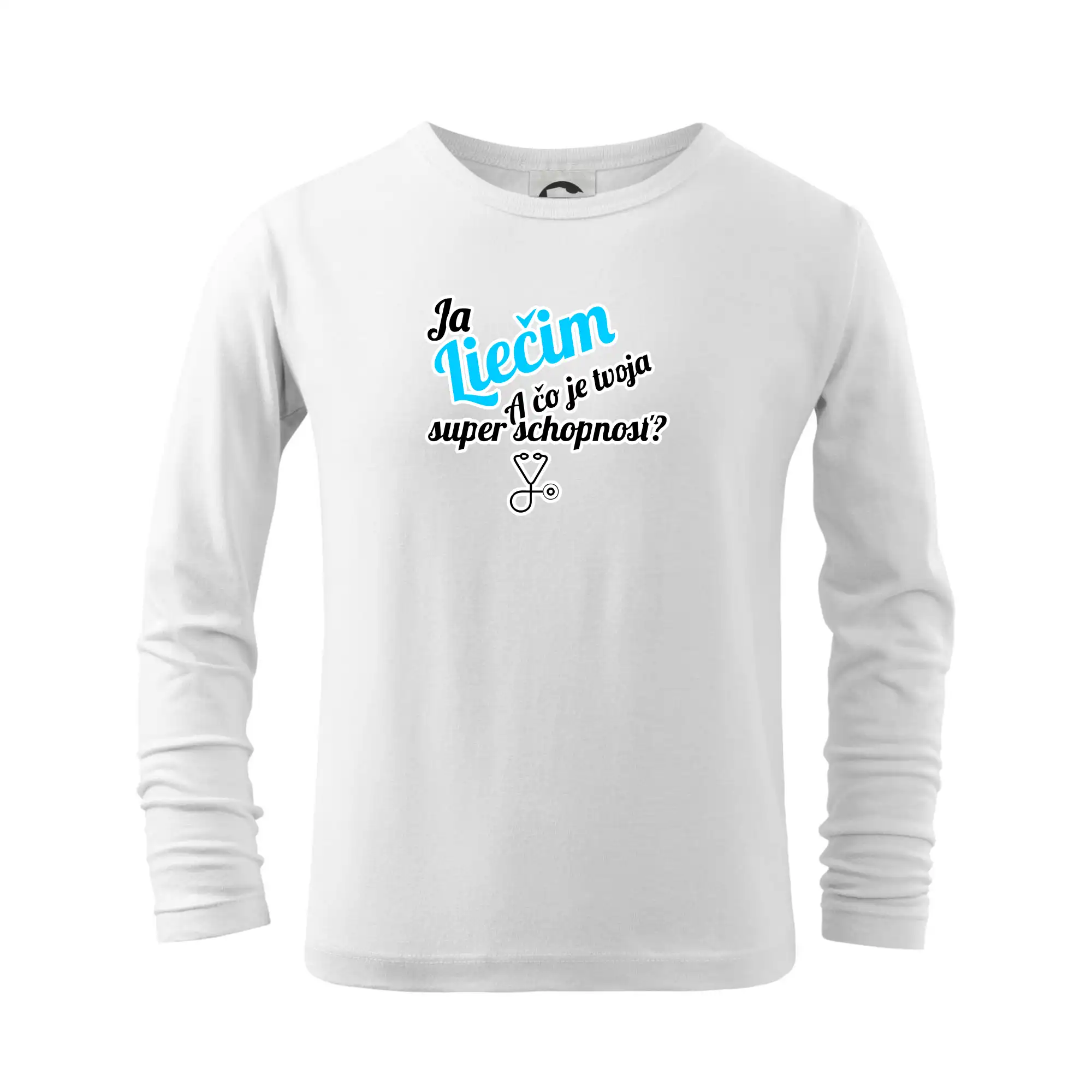 Já liečim - tvoja super schopnosť - šikmý - Tričko detské Long Sleeve