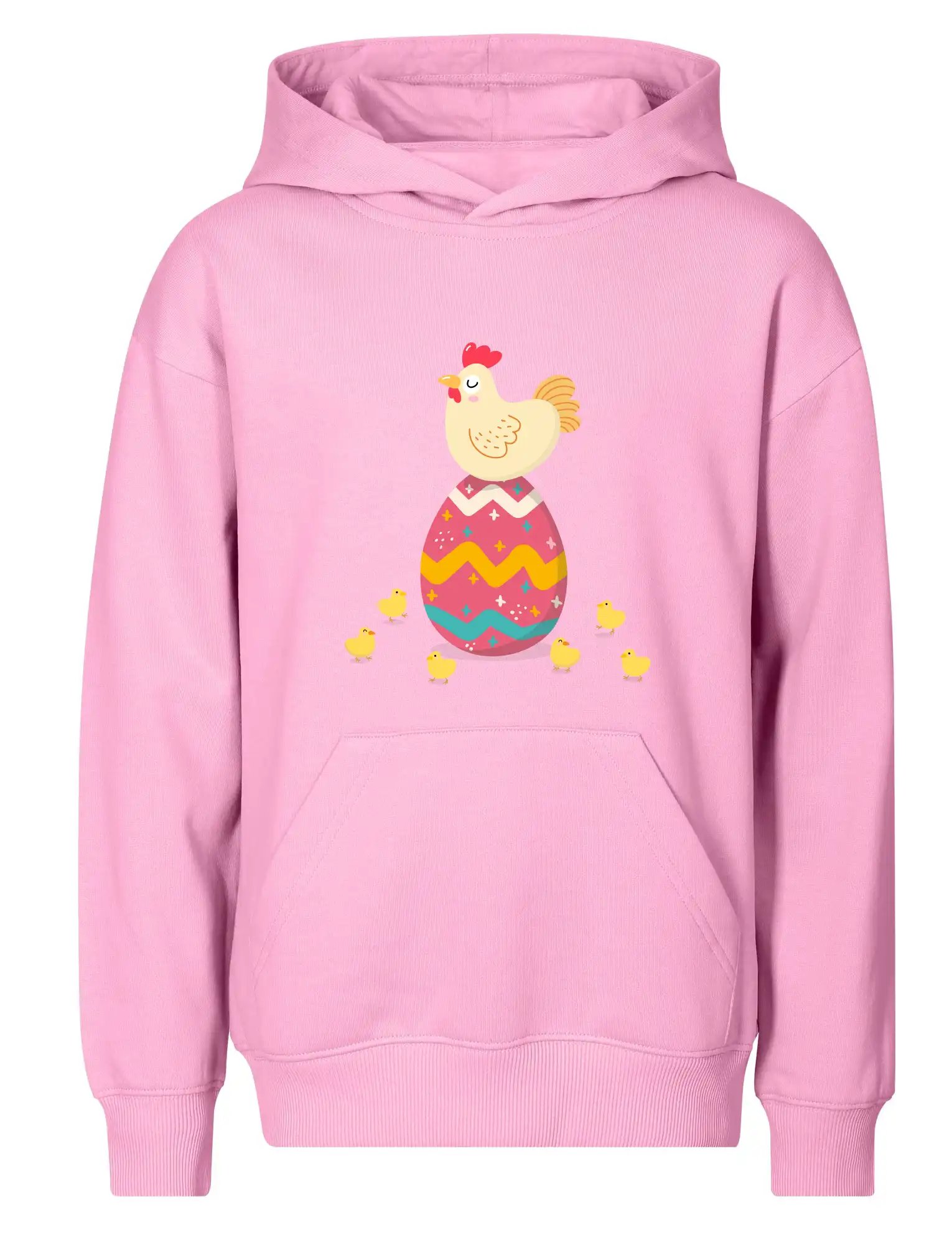 Sliepka sediaca na veľkonočnom vajci