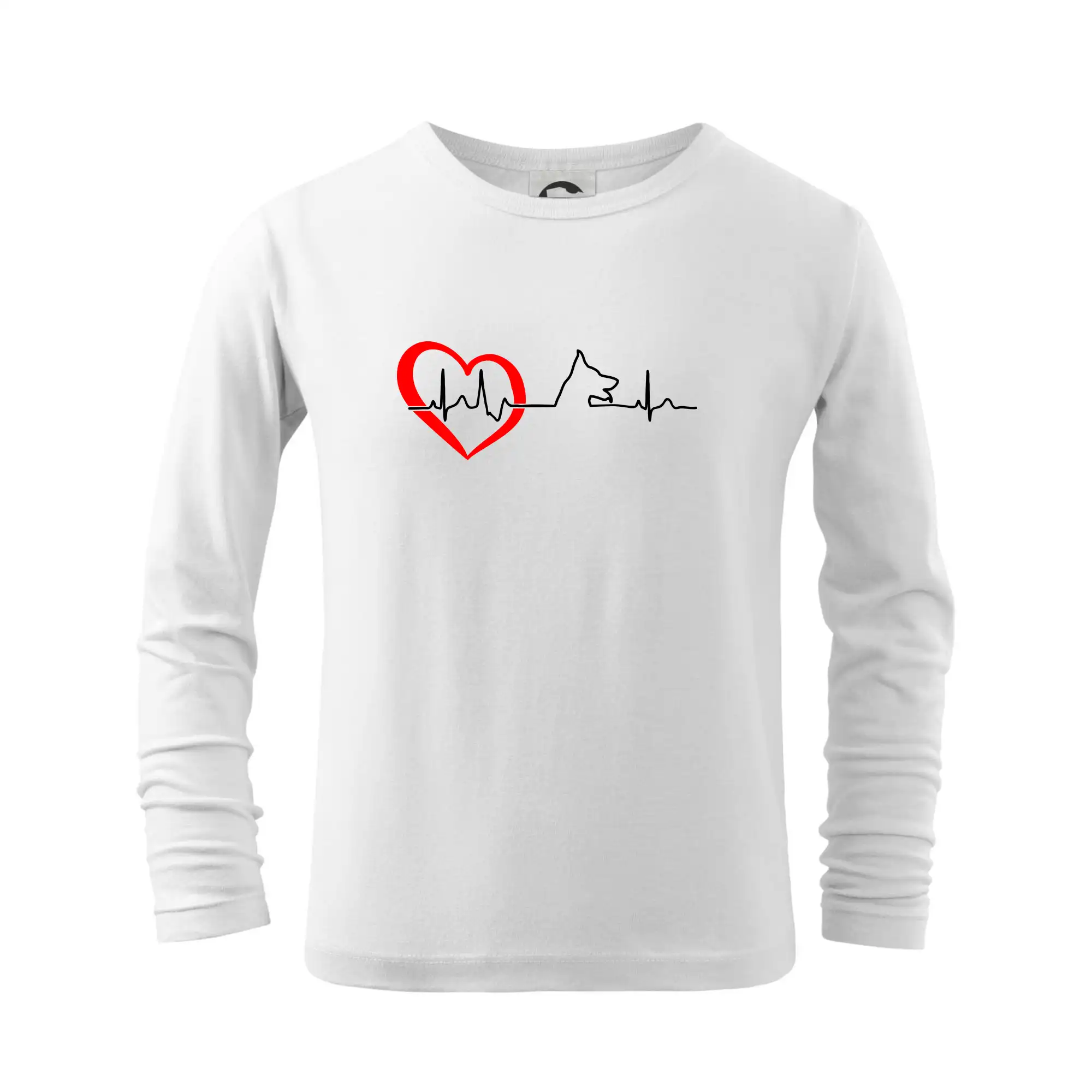 Nemecký ovčiak - Nemecký ovčiak ekg - Tričko detské Long Sleeve
