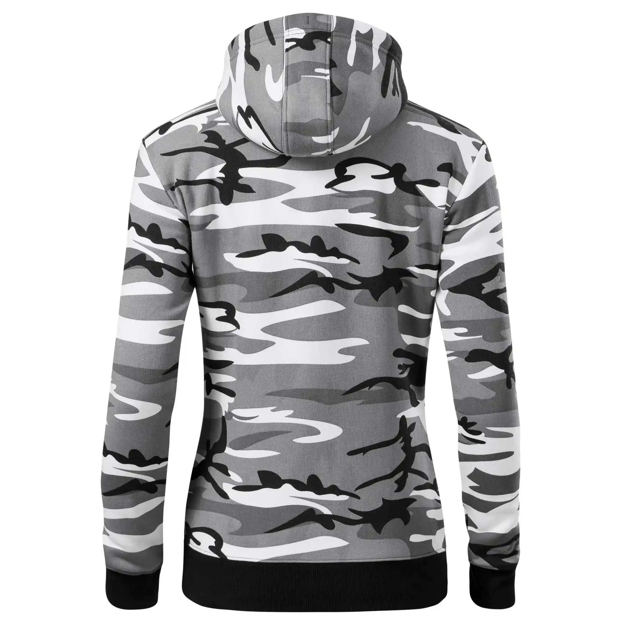 MyShirt tričká - Maskáčové tričko - Mikina dámska trendy zipper s kapucňou