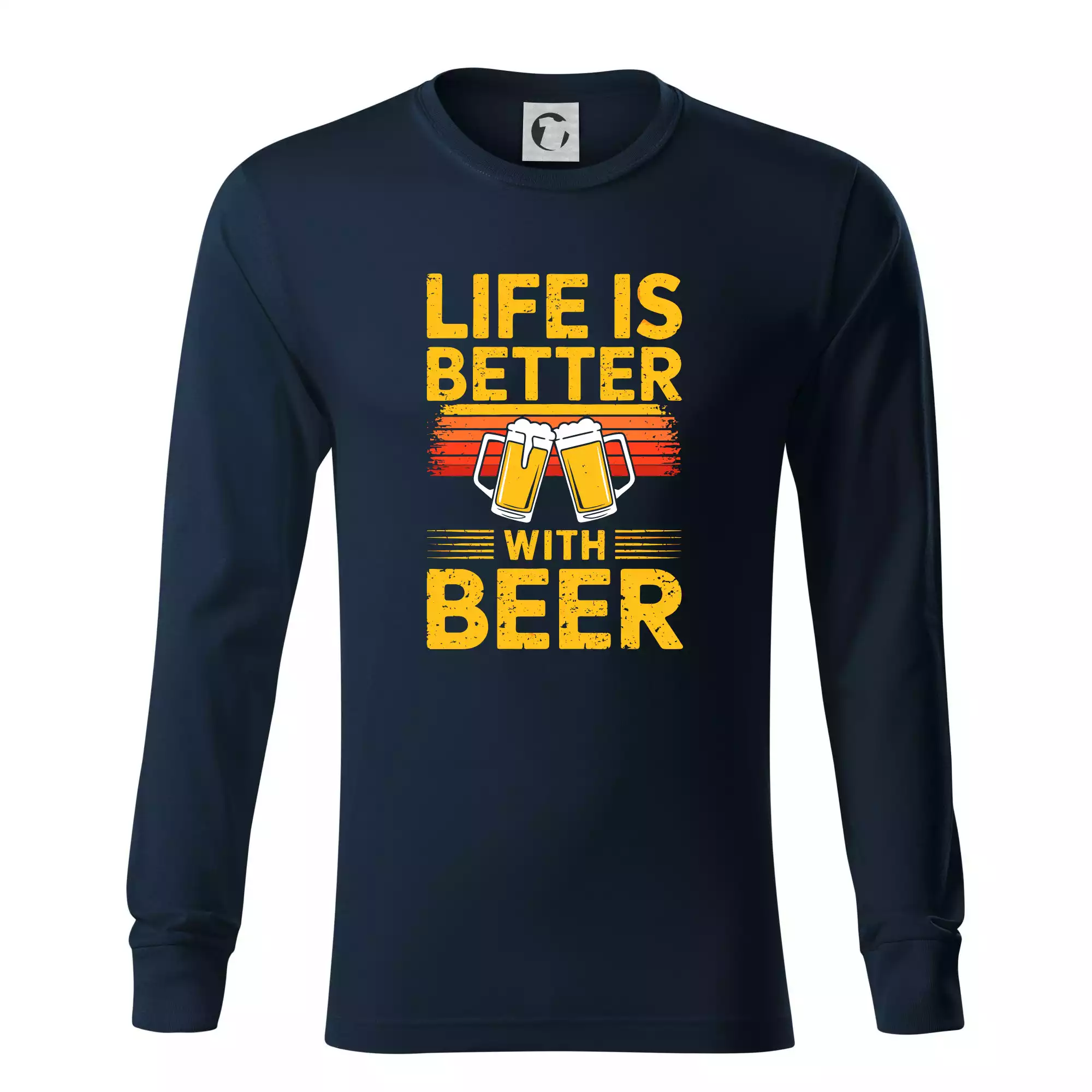 Life is better with beer - oranžové