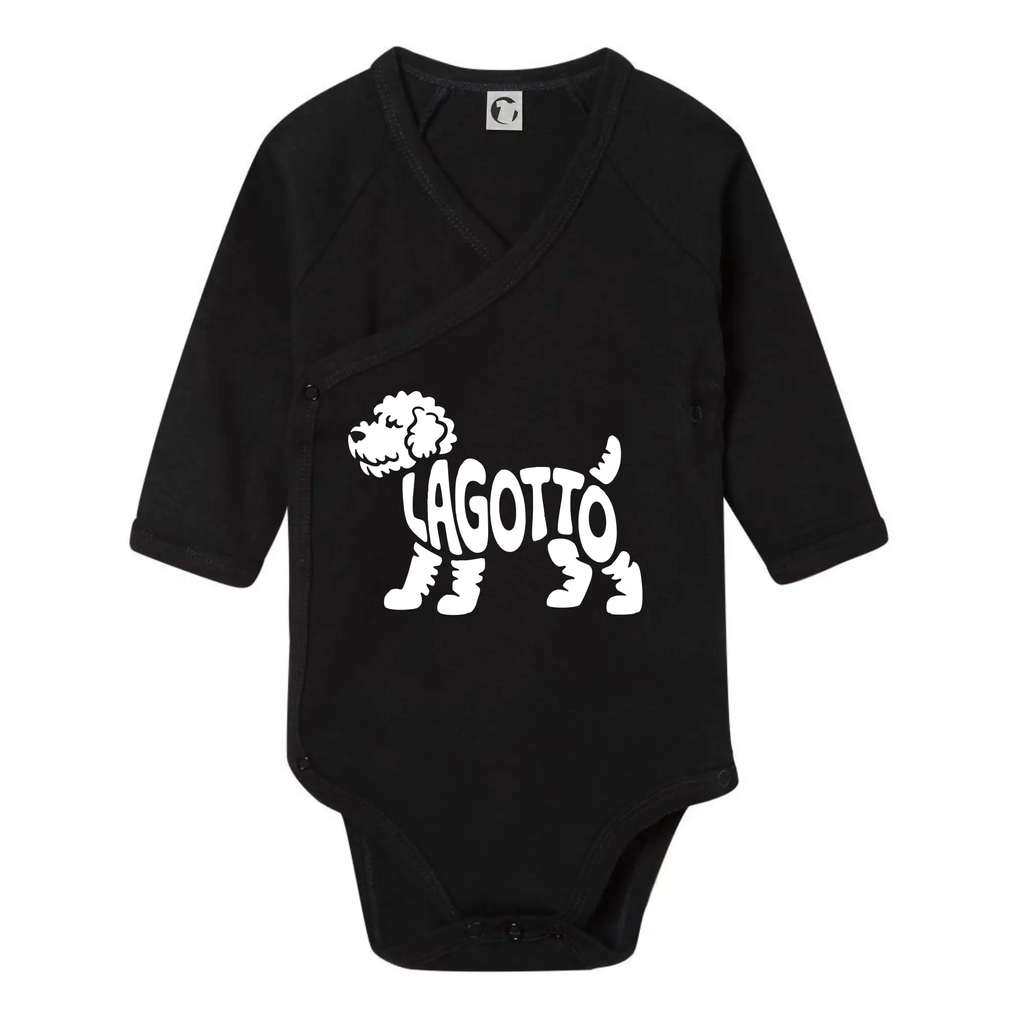 Ostatné psie plemená - Lagotto nápis v tele - Body zavinovacie s dlhým rukávom