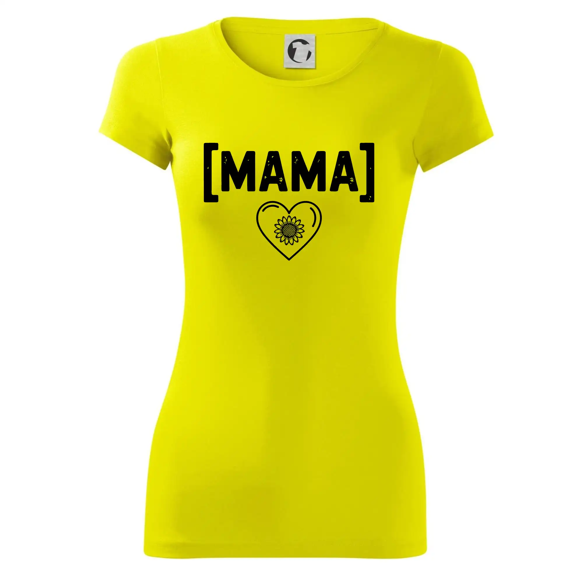 Máma nápis a srdce a slunečnice SK