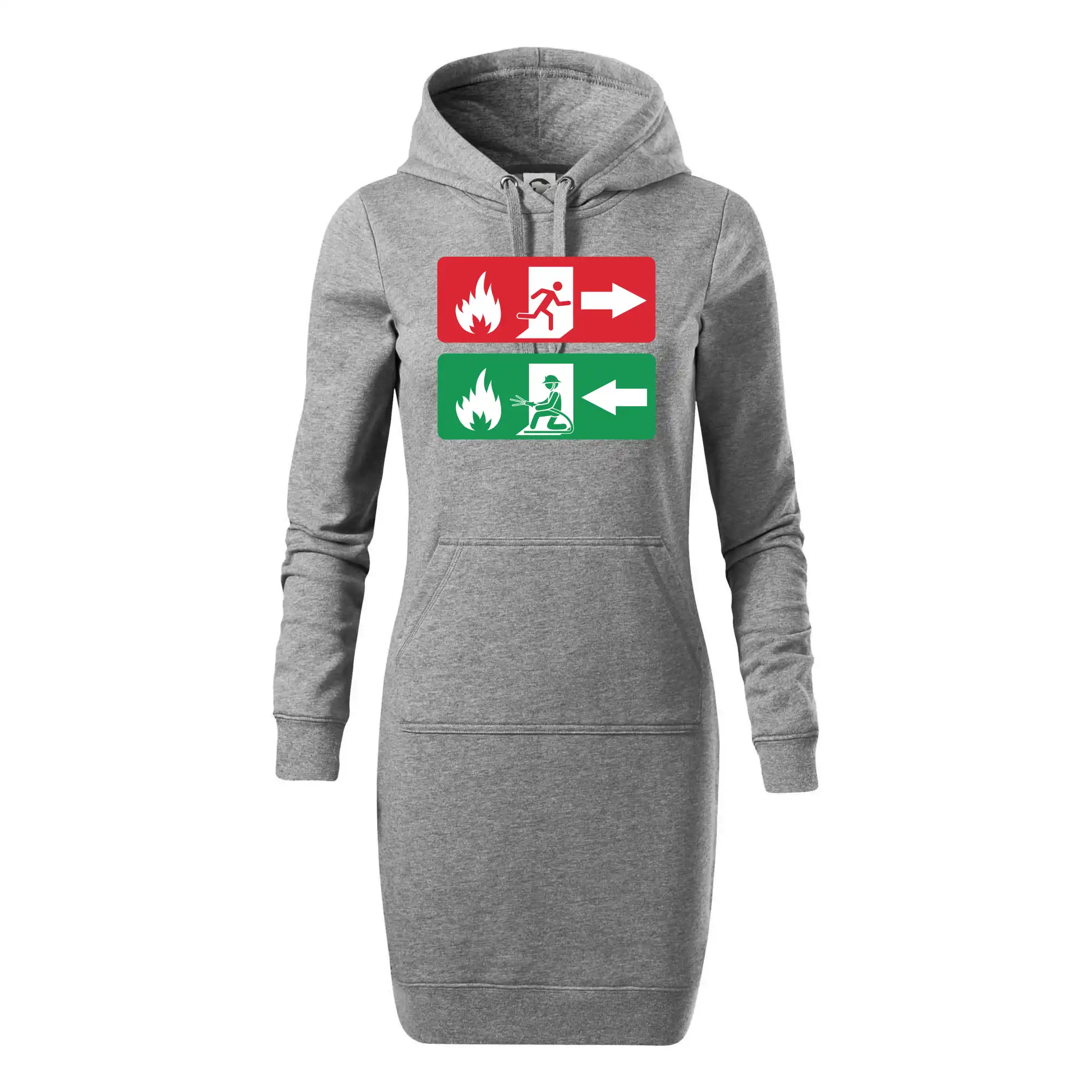 Lidé utíkají, hasiči přibíhají