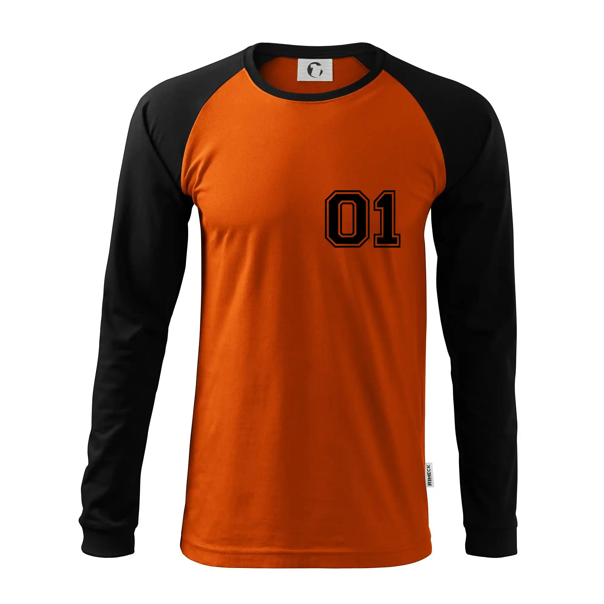 Tričká pre zamilovaných - King - Queen - 01 dres (čiernobiela) - Pánske tričko s dlhým rukávom LS130