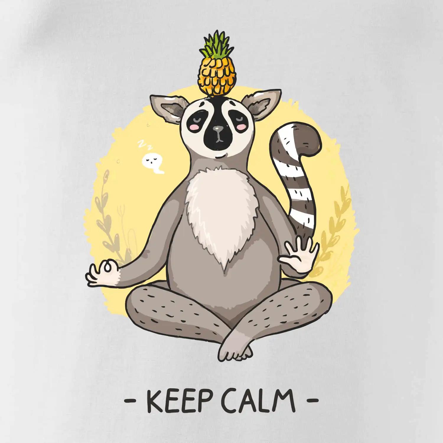 Yoga - keep calm kreslený