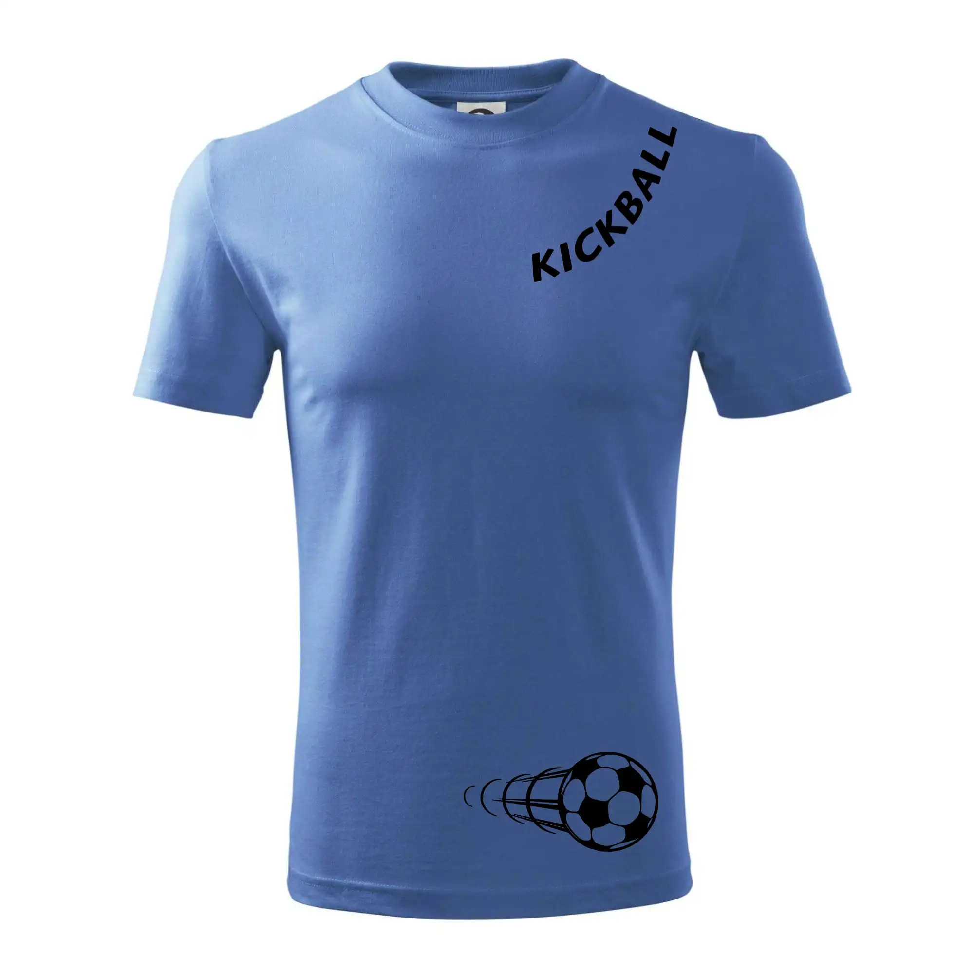 Kickball nápis šikmo