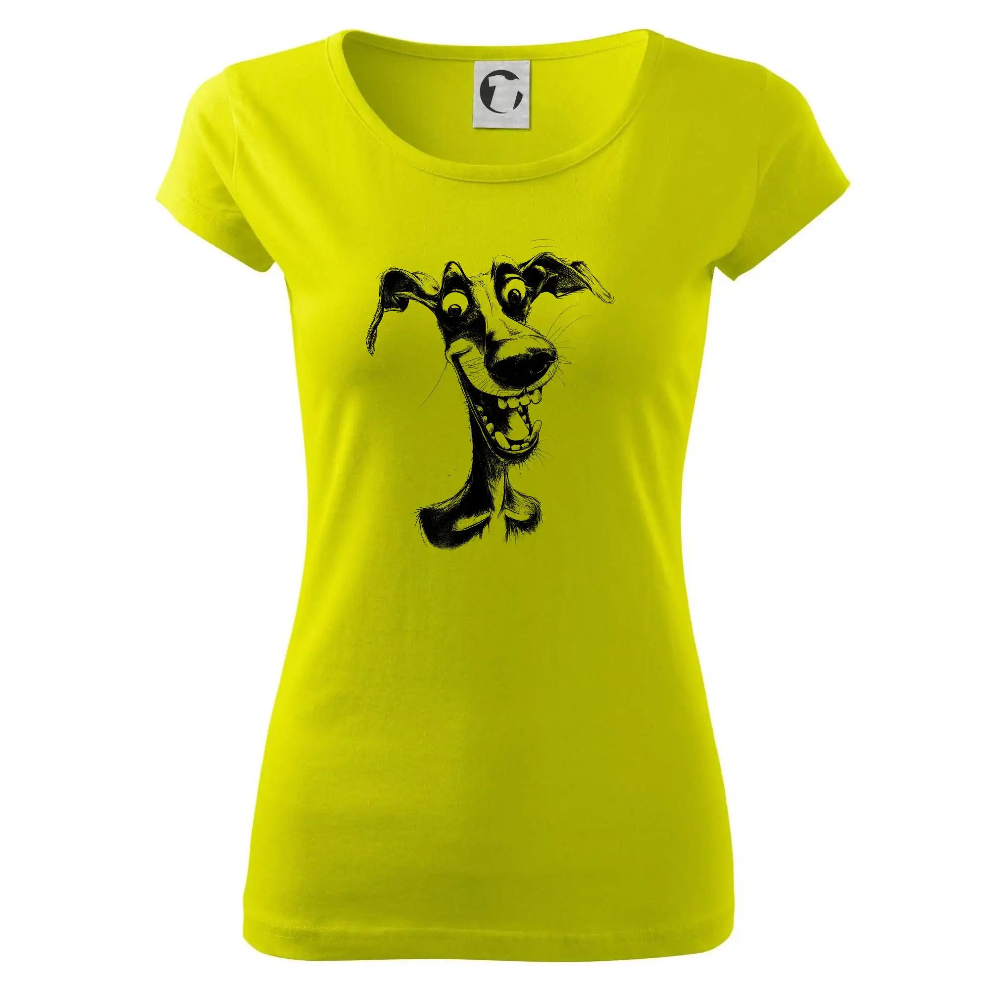 Černobílá karikatura chrt