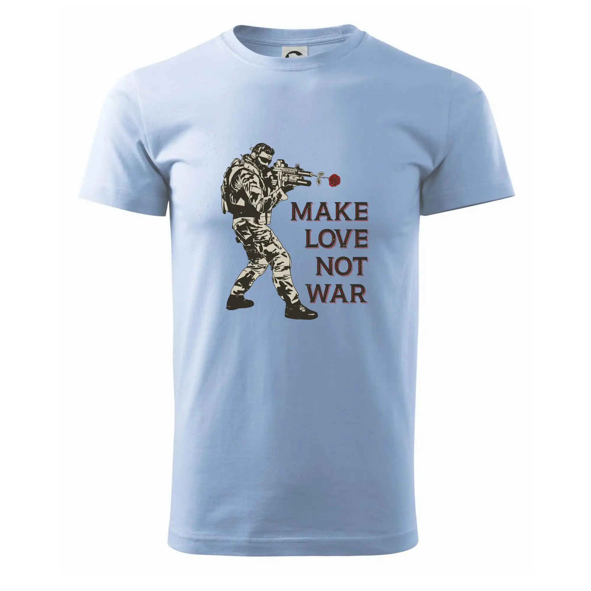 Růže ve zbrani, make love not war