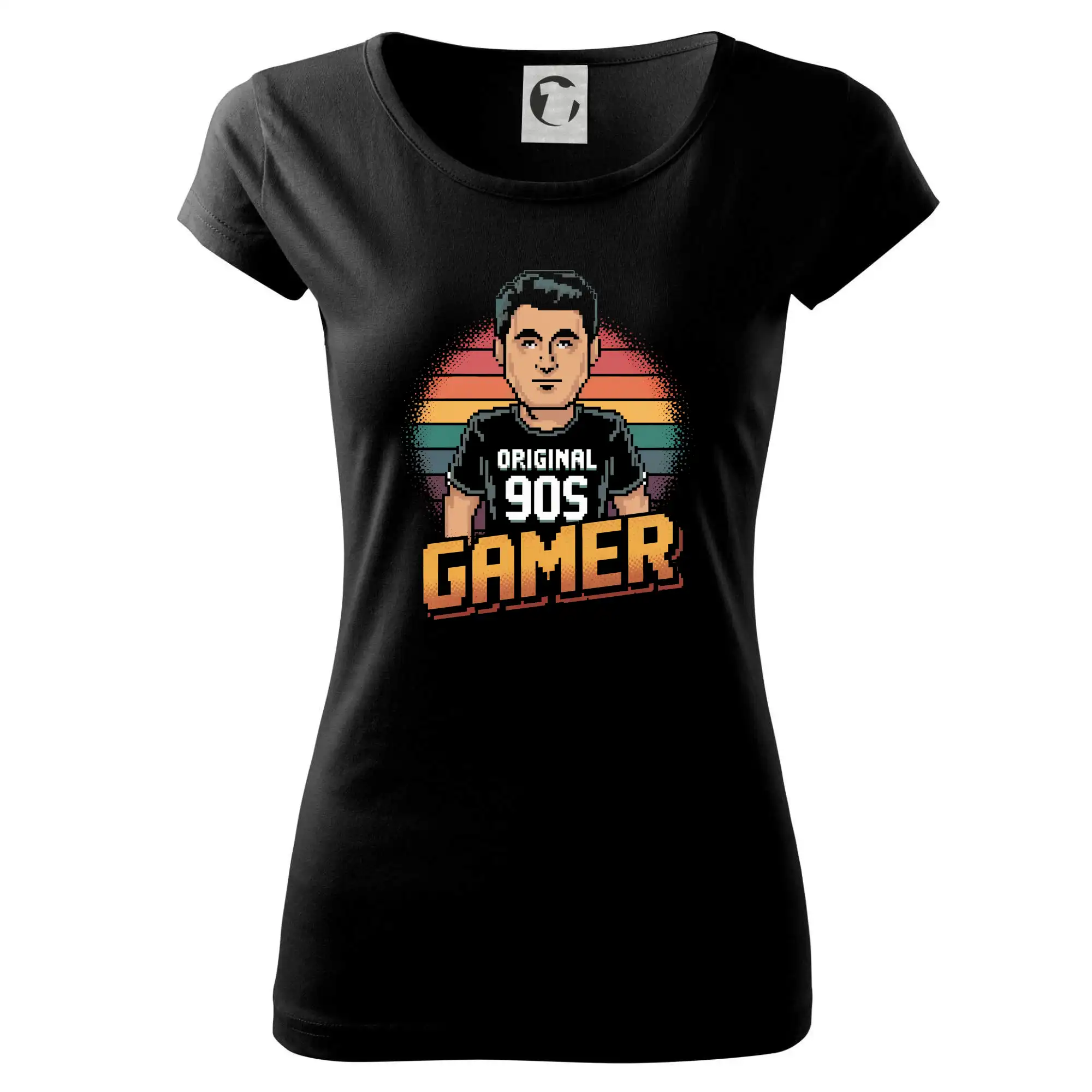 Grafické tričká - Original 90s gamer farebný - Dámske tričko Pure