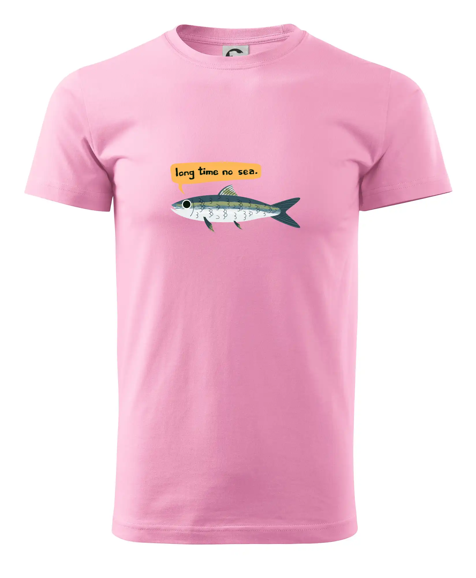 Tričká s potlačou ryby - Long time no sea - Pánske tričko nižšej gramáže