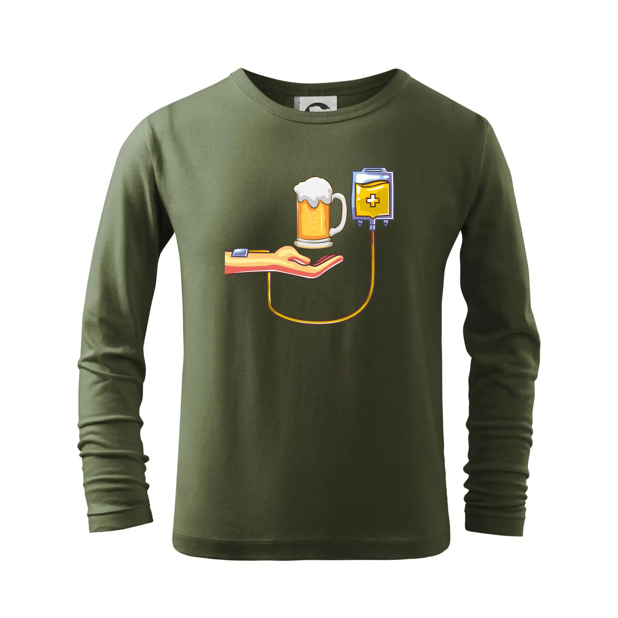 Vtipná tričká pre pivárov - Pivo infúzie - Tričko detské Long Sleeve