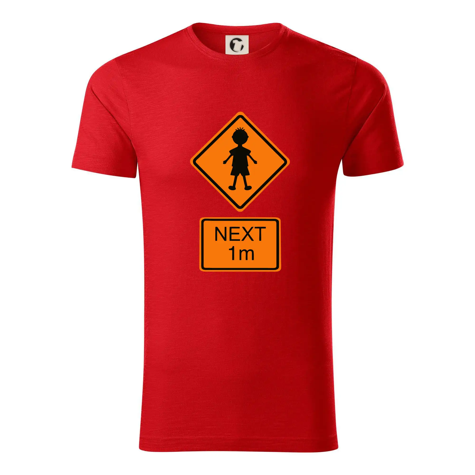 Grafické tričká - Pozor člověk next 1m (Moňas) - Tričko z organickej bavlny