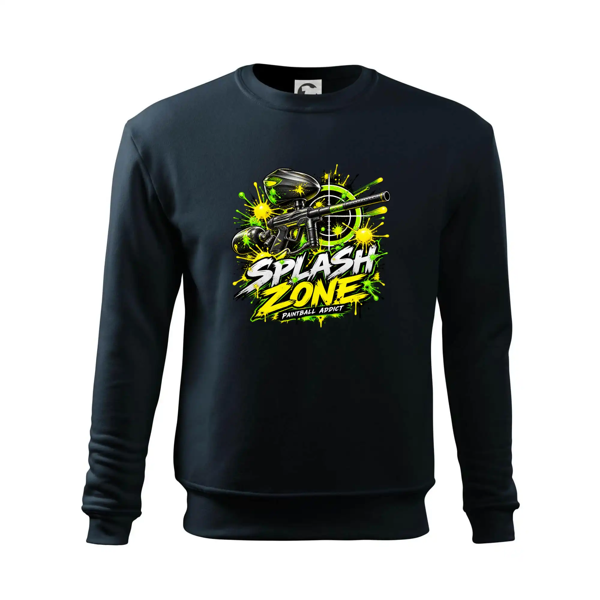 Neonový zásah splash zone paintball