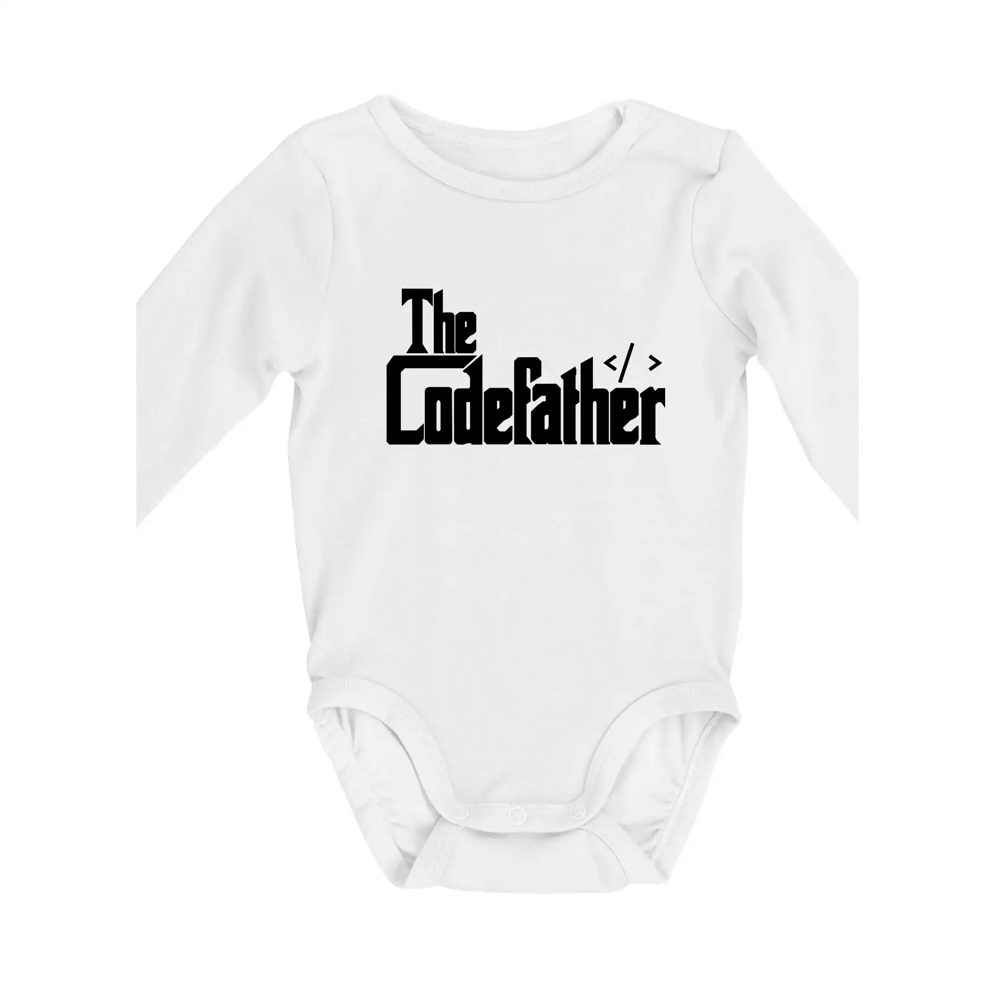 Tričká pre ajťákov - The codefather - Body dojčenské s dlhým rukávom