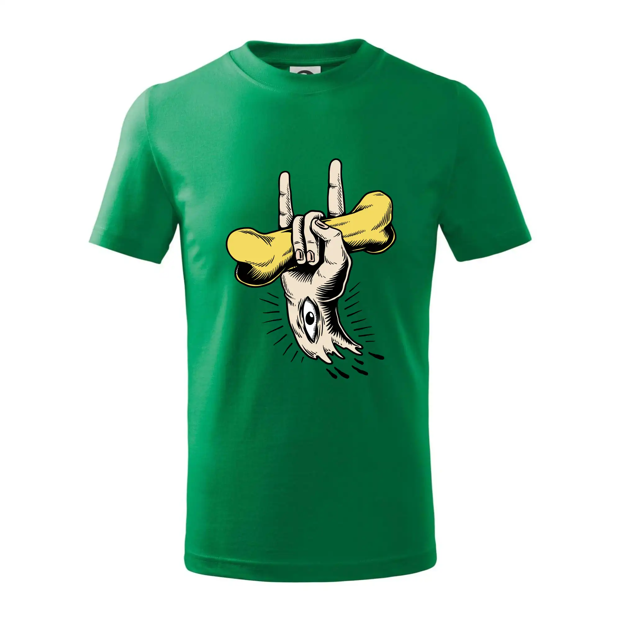 Rocková ruka kost a oko