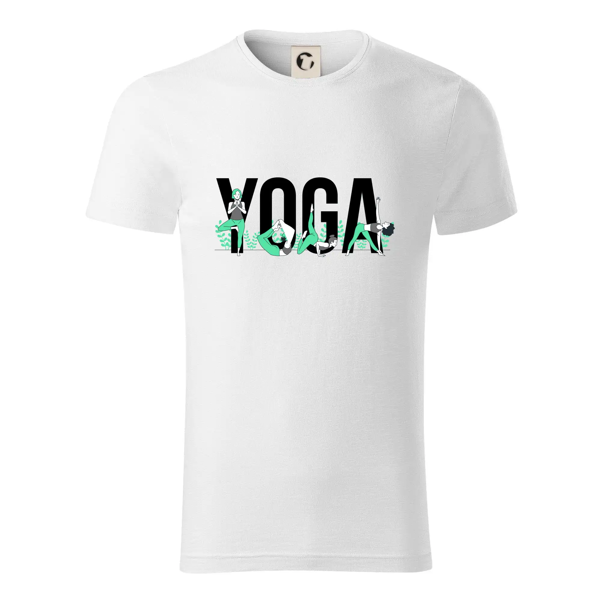 Yoga nápis barevný