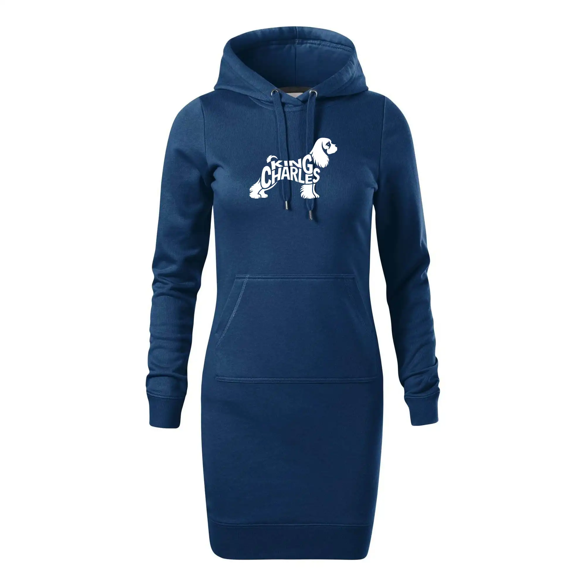 Kavalír king Charles španěl nápis v těle