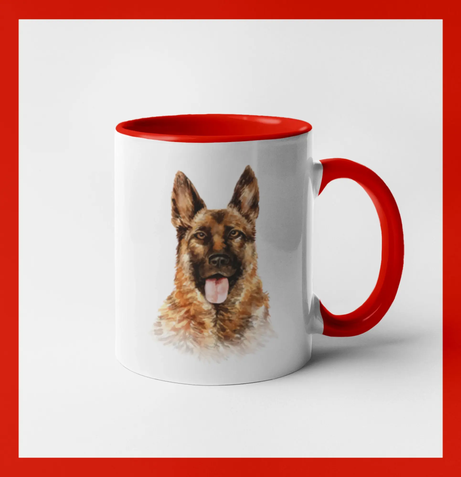 German shepherd - vodová barva
