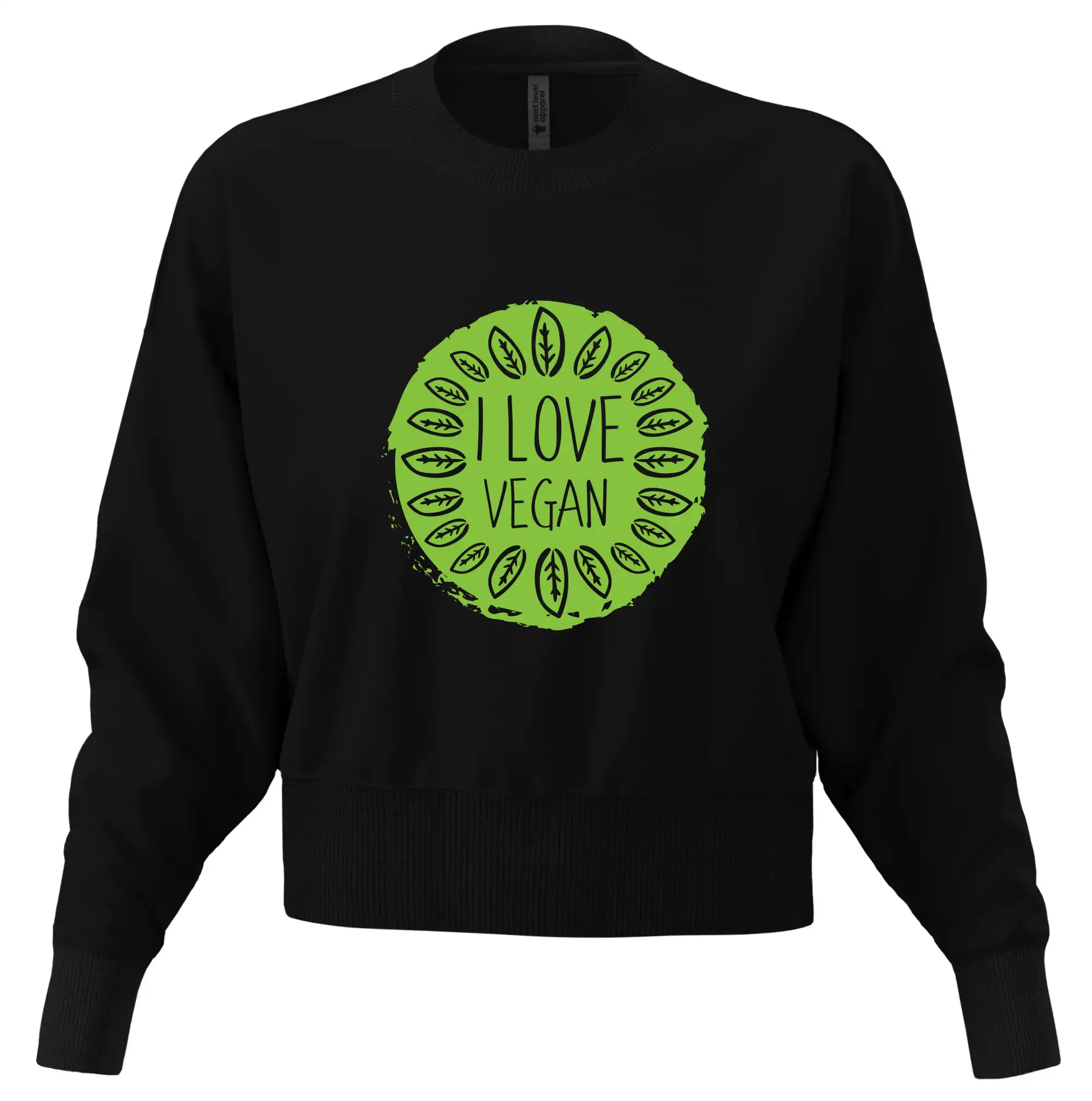 I love vegan v kruhu
