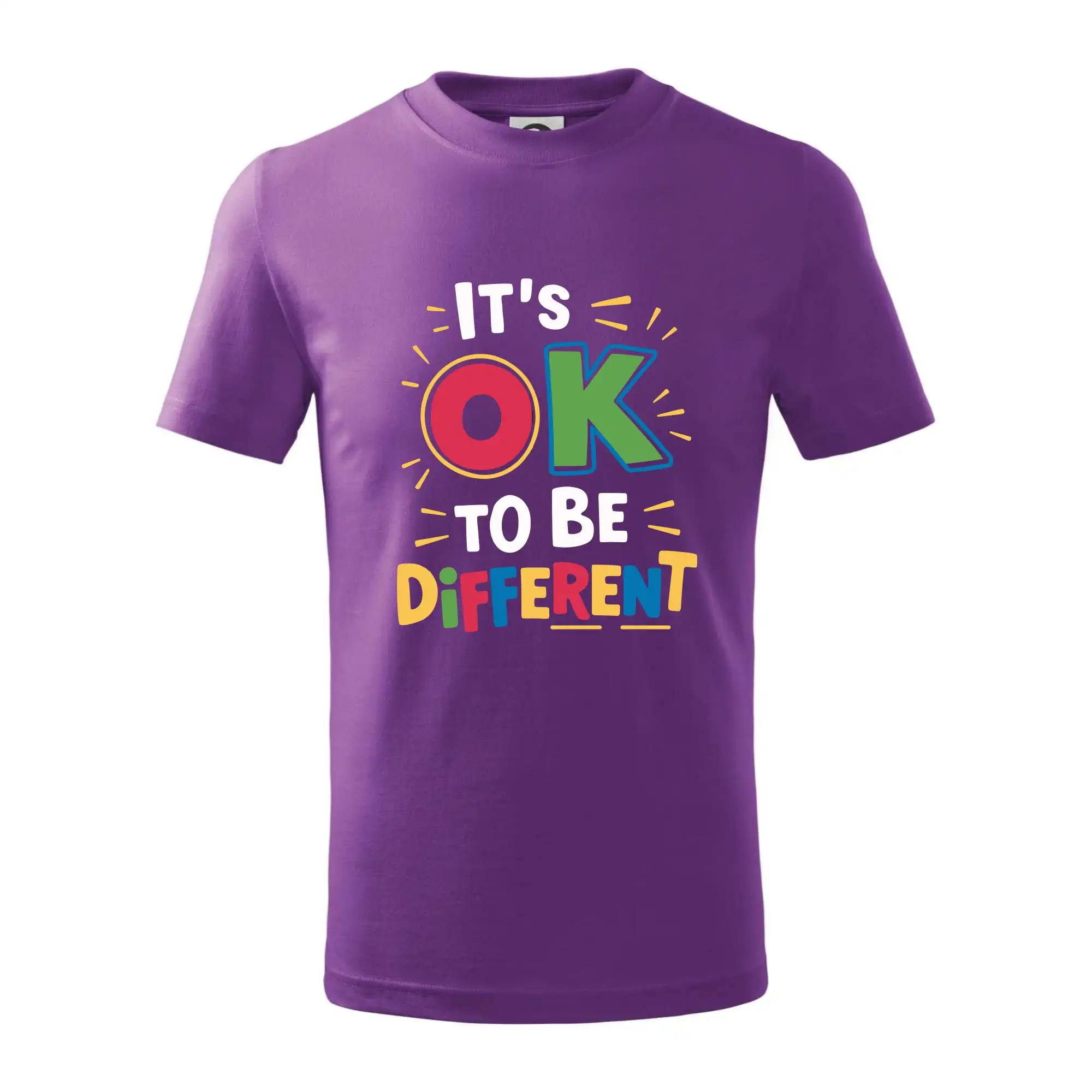 Tričká a mikiny pre autistov - It's OK to be different - Tričko detské bavlnené
