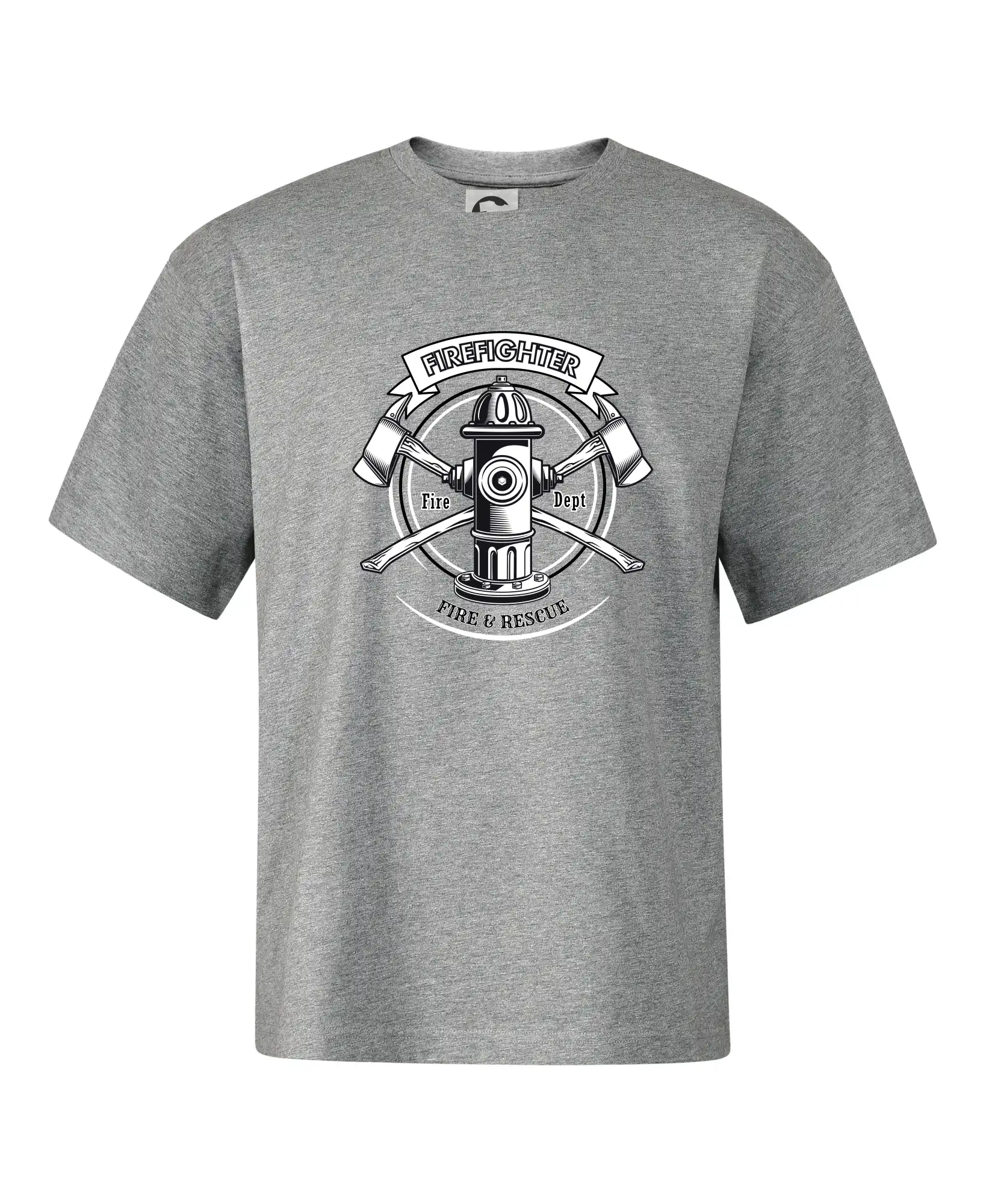 Originálne tričká pre hasičov - Firefighter logo Fire and rescue - Stage unisex - OVERSIZE