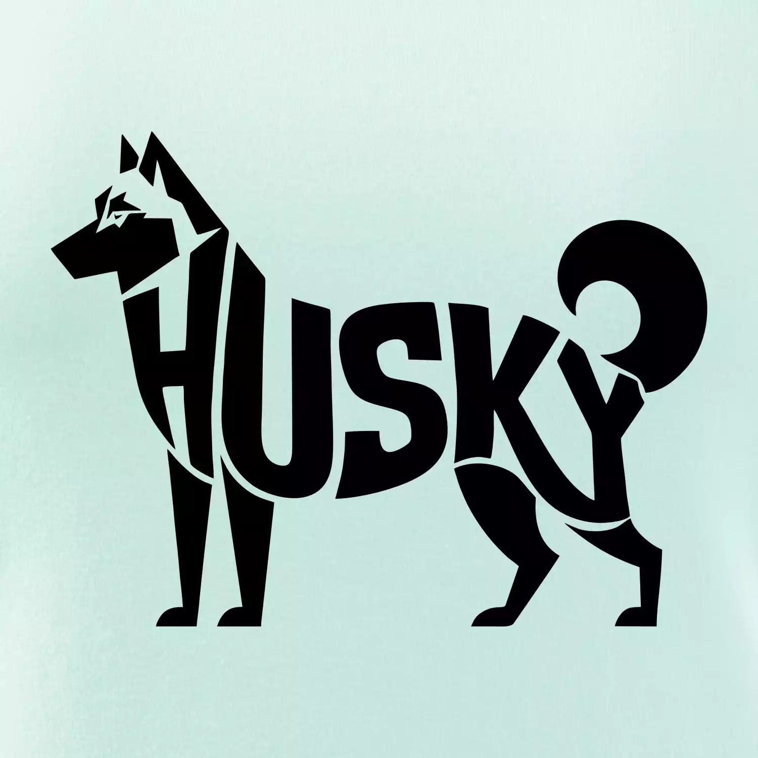 Husky nápis v těle