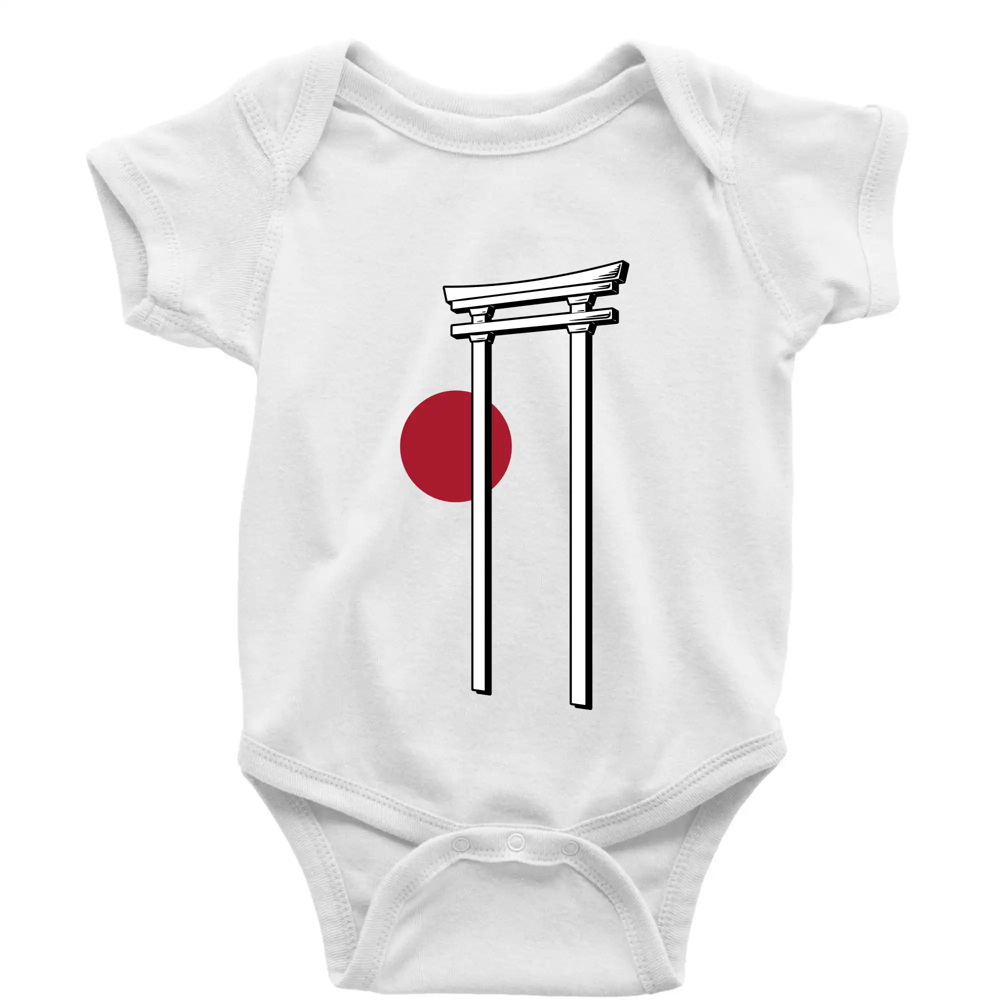 Tričká s japonskou tematikou - Japan culture - architektúra - Body dojčenské s krátkym rukávom