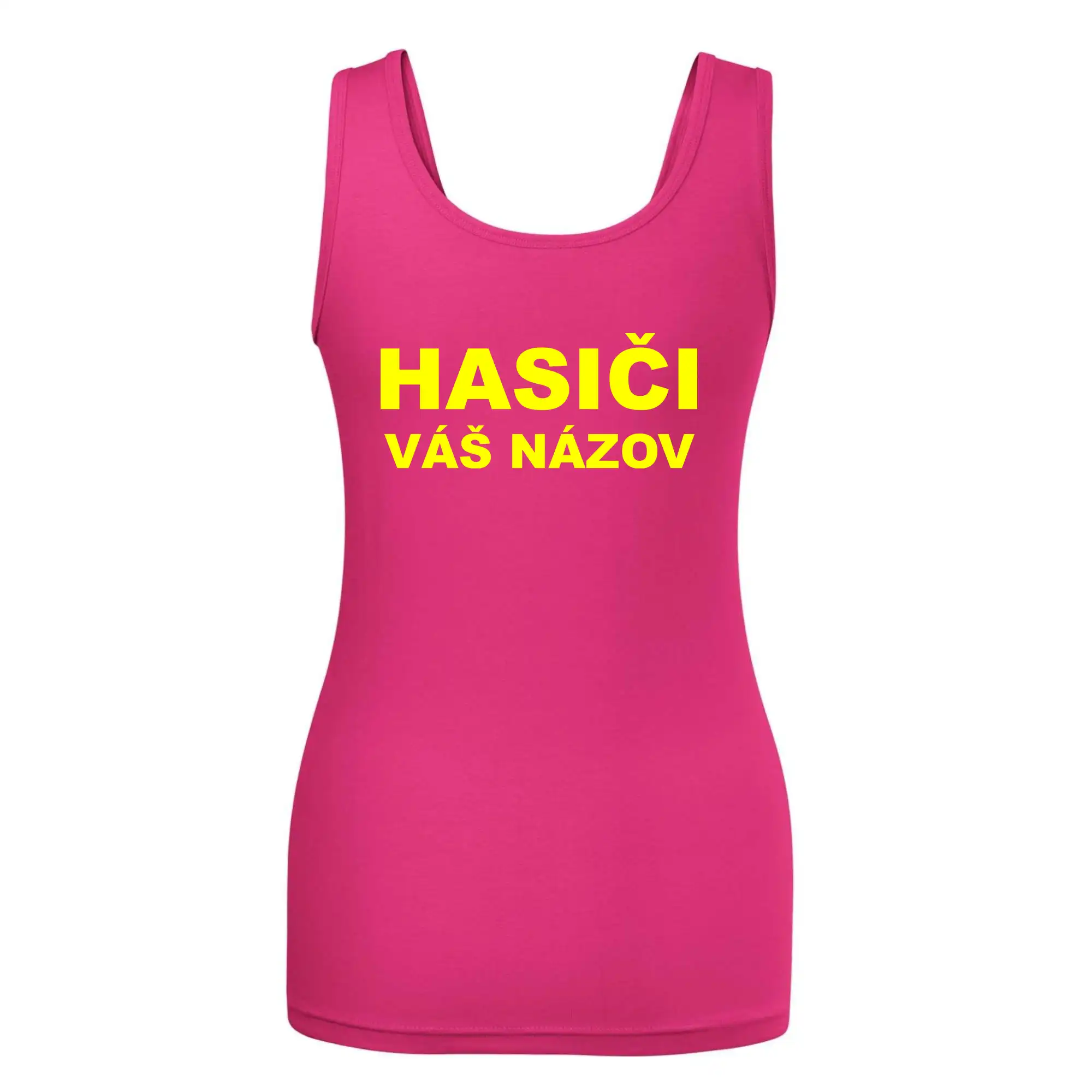Hasiči - žltý nápis - váš názov zboru