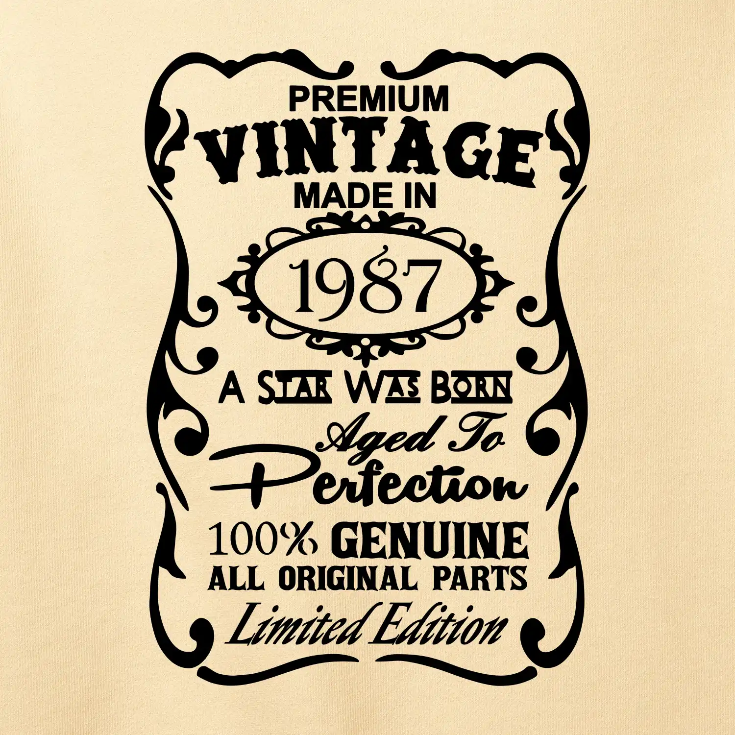 Vintage Etiketa - 1987