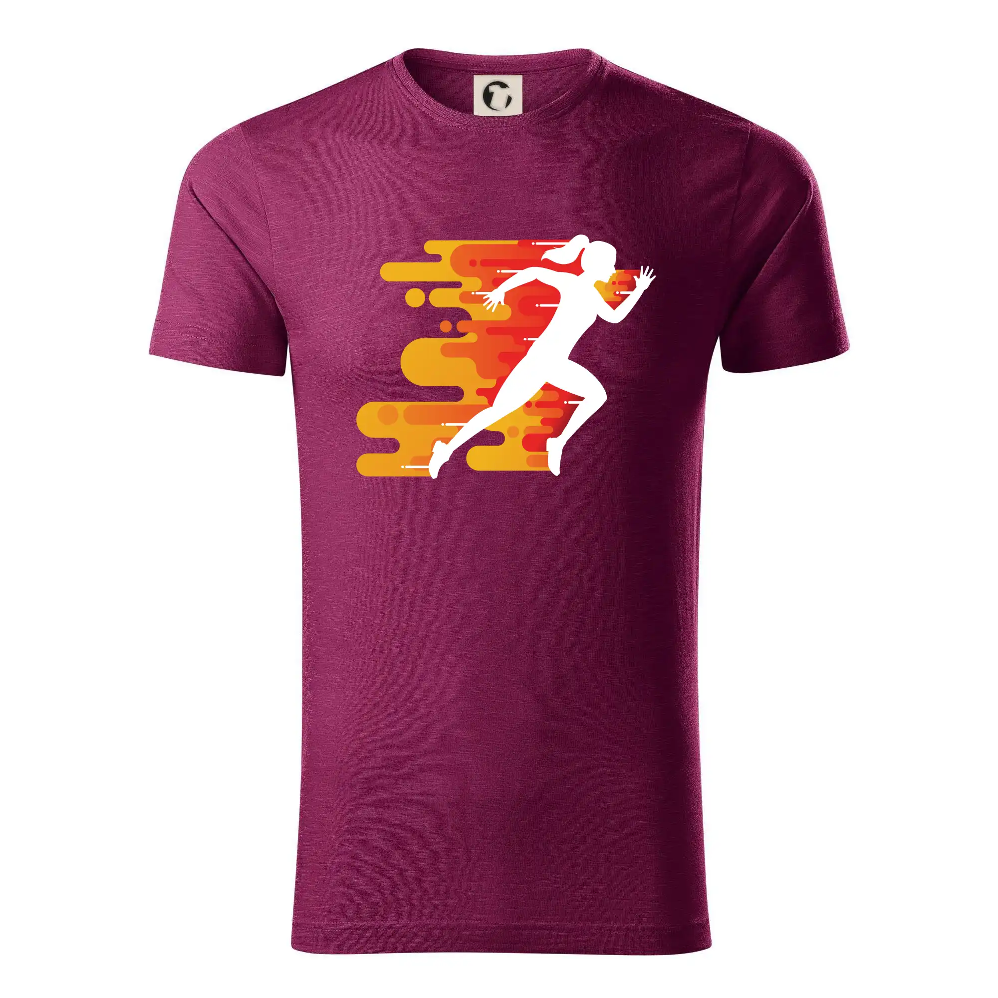 Tričká pre bežcov - Behanie - oranžová žena - Tričko z organickej bavlny