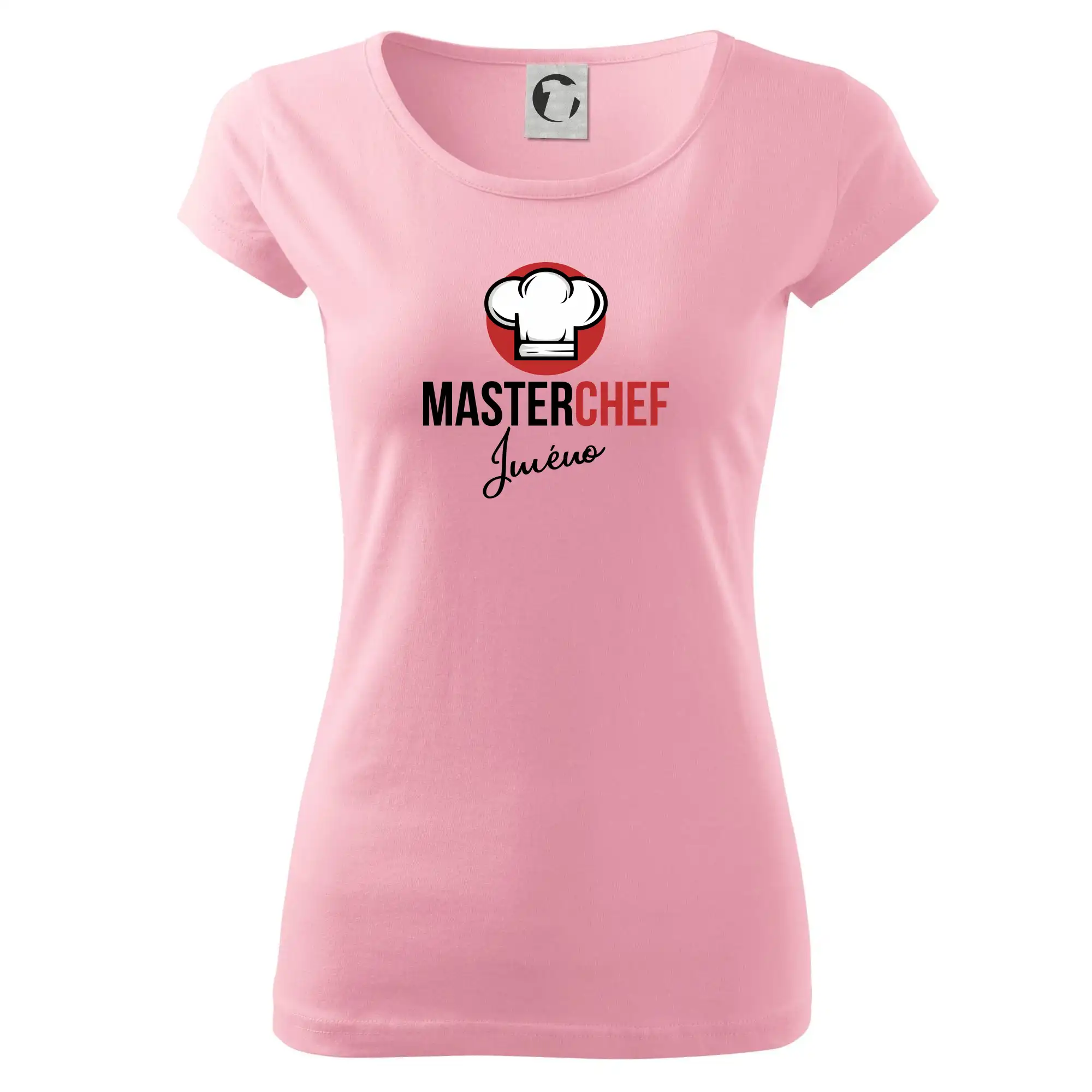 Kuchár a pekár - Master Chef čiapky - vlastné meno - Dámske tričko Pure
