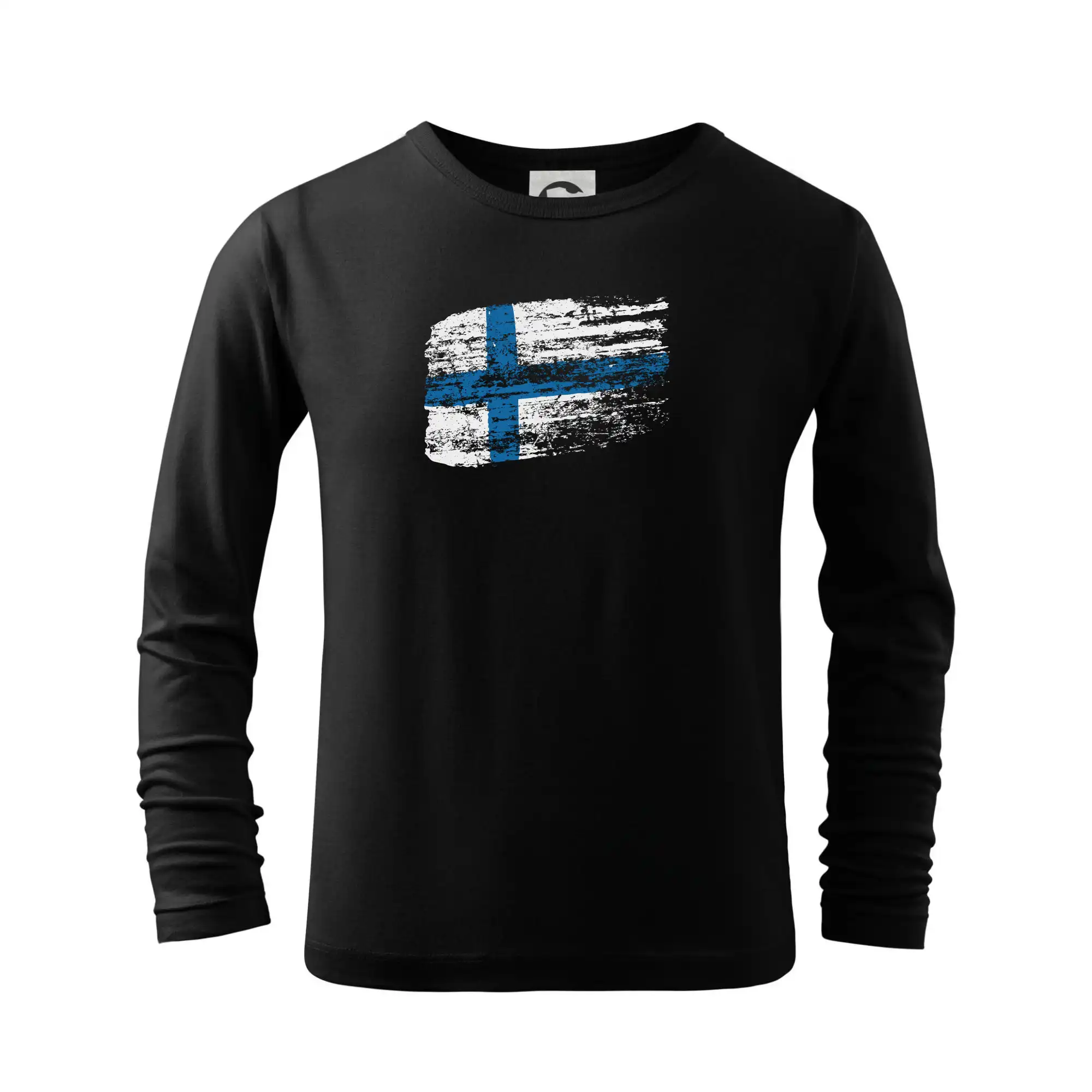Motívy štátnych vlajok - Fínsko vlajka - Tričko detské Long Sleeve