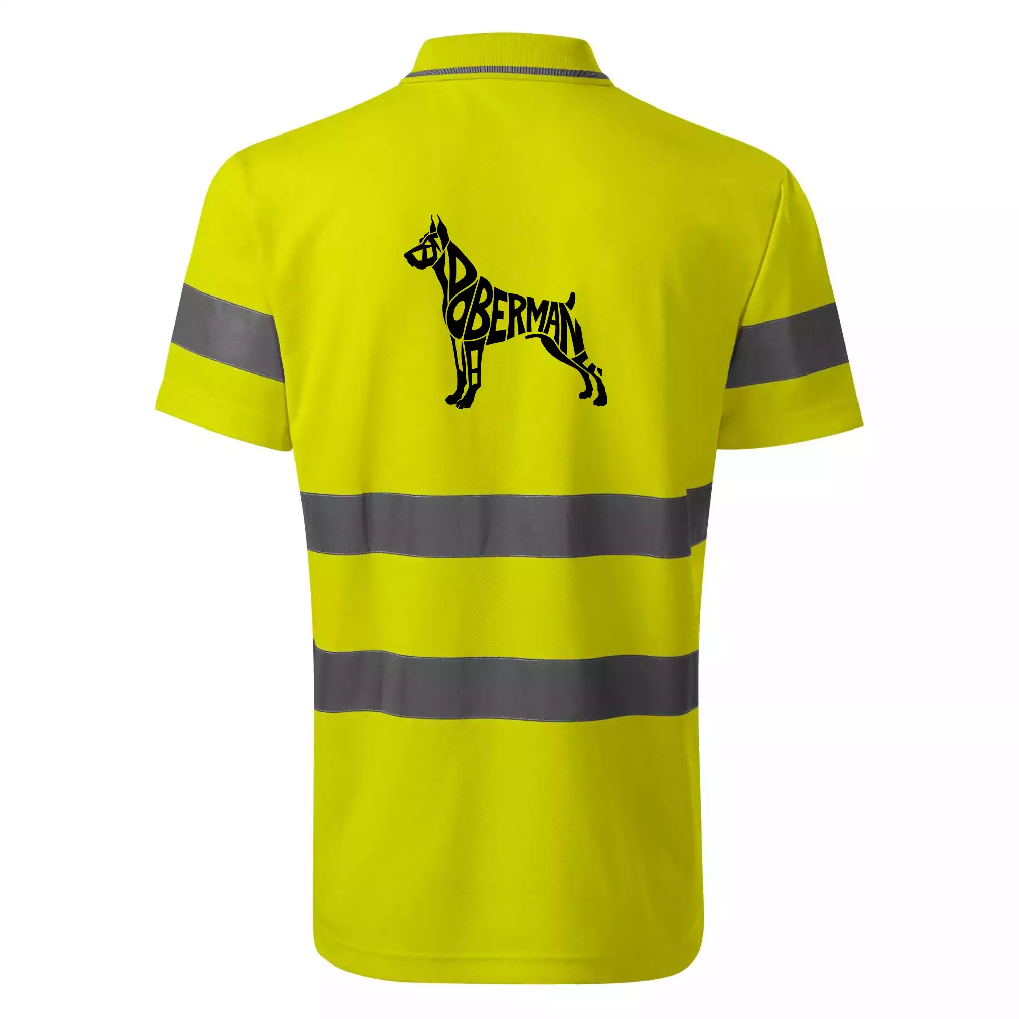 Doberman - nápis v tělě