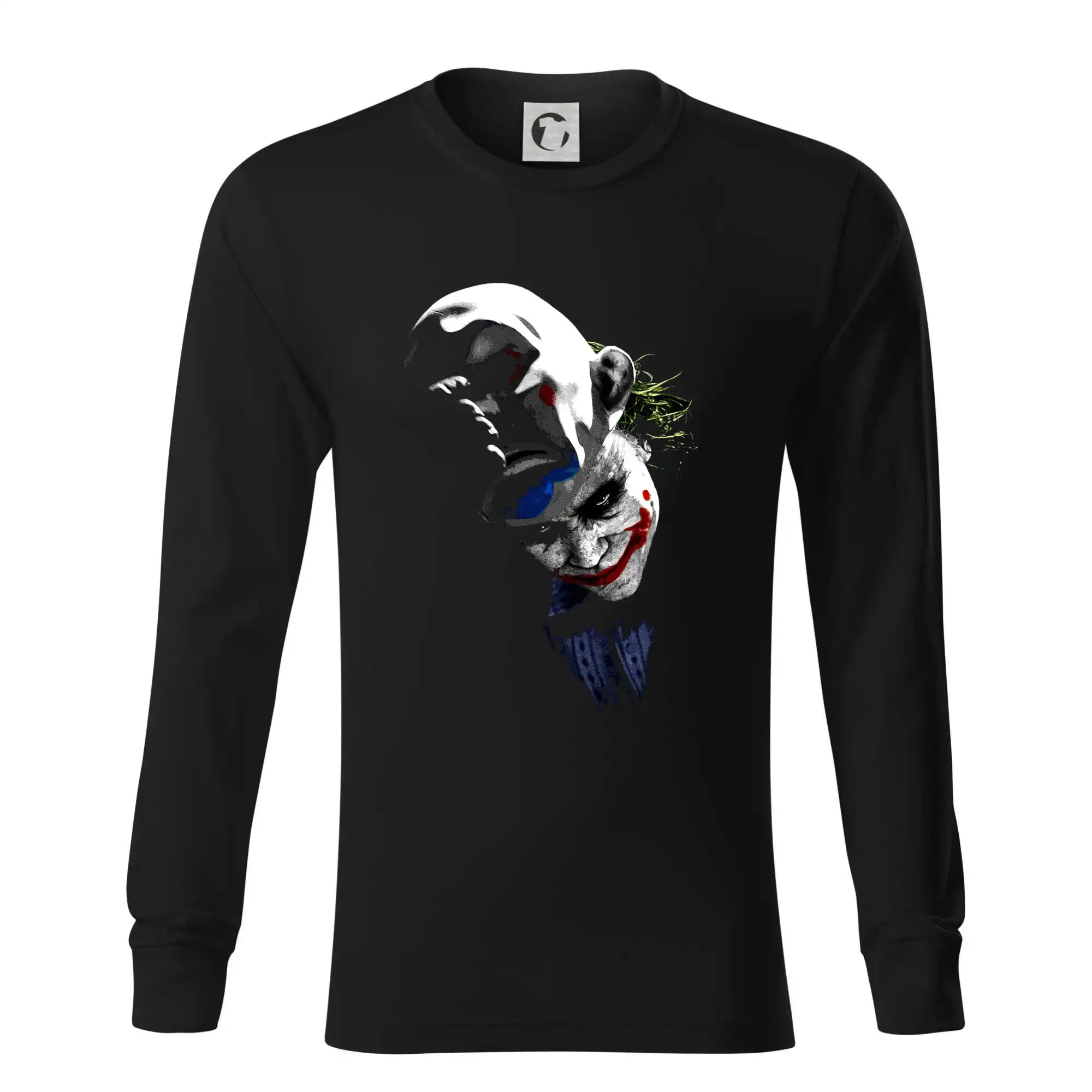 Grafické tričká - Joker - hlava - Tričko s dlhým rukávom LS R05
