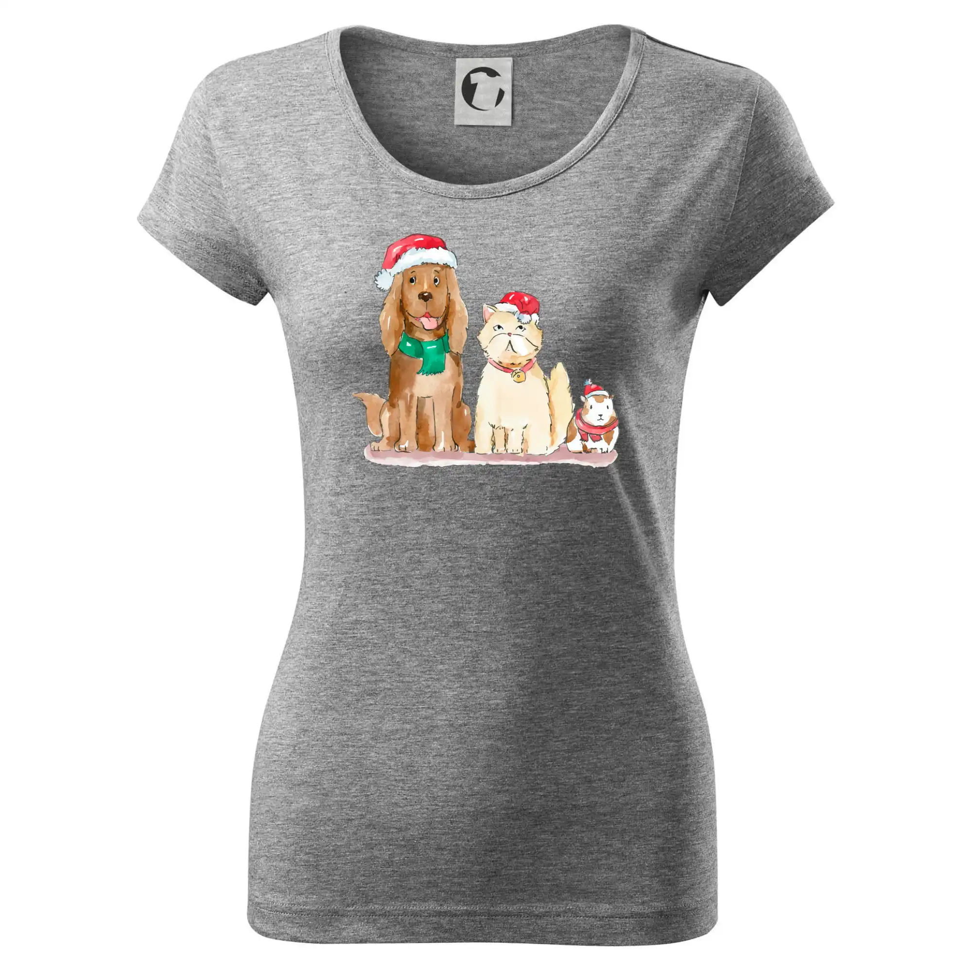 Veselé vánoce - pes, křeček a kočka