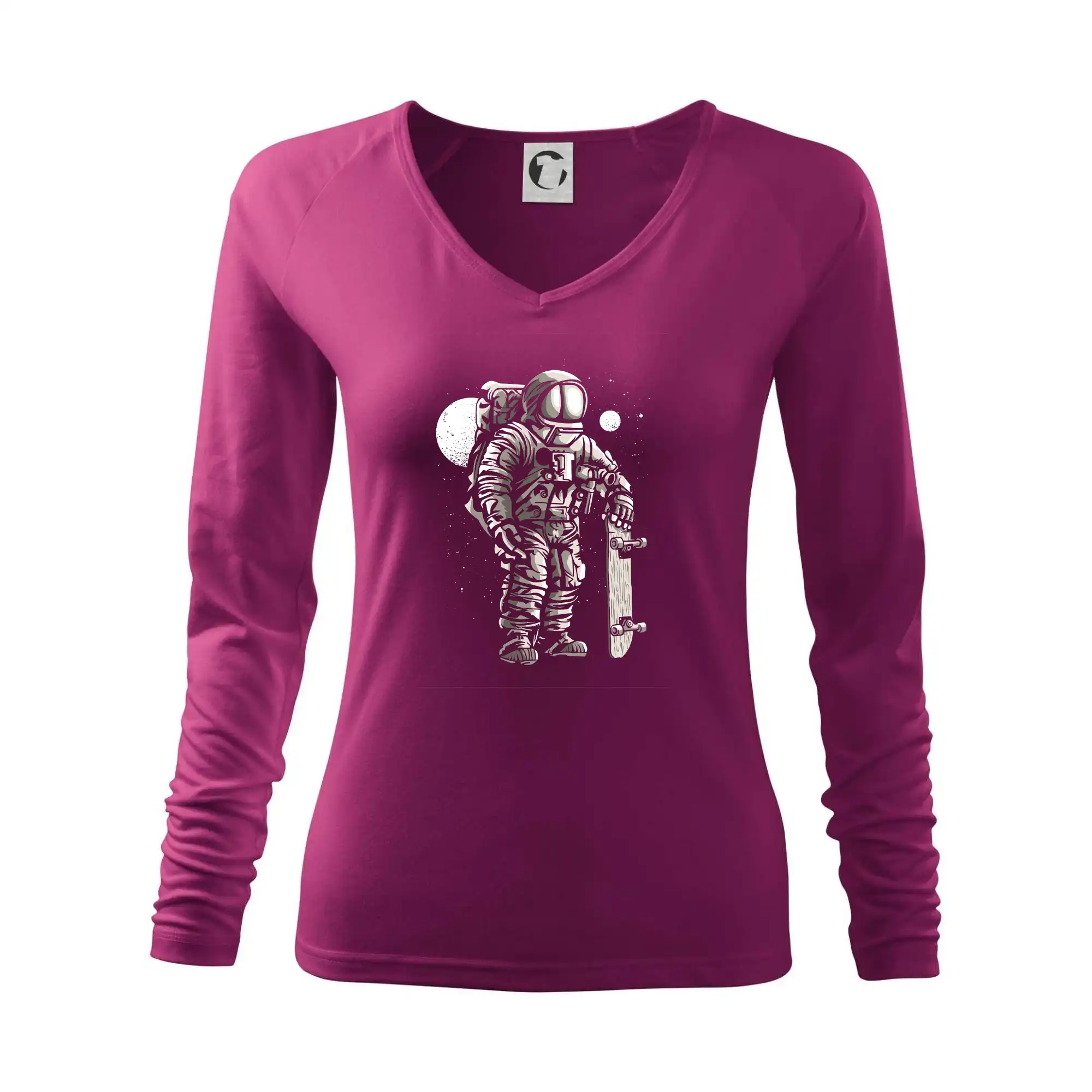 Longboard a Skatebord - Astronaut Skater - Tričko dámske Elegance