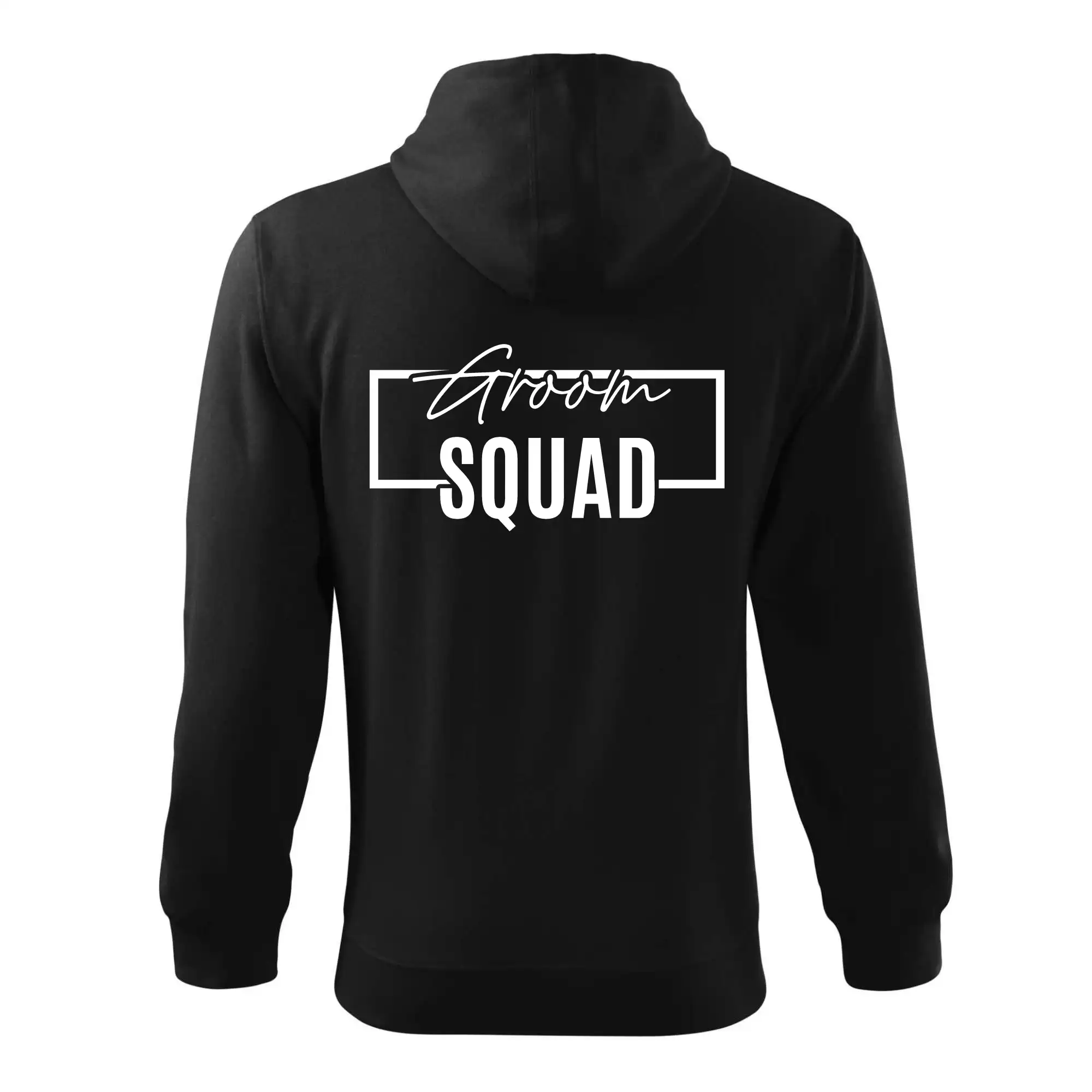 Tričká na rozlúčku so slobodou - Trika na rozlučku ve čtverci - Groom Squad - Mikina s kapucňou na zips trendy zipper