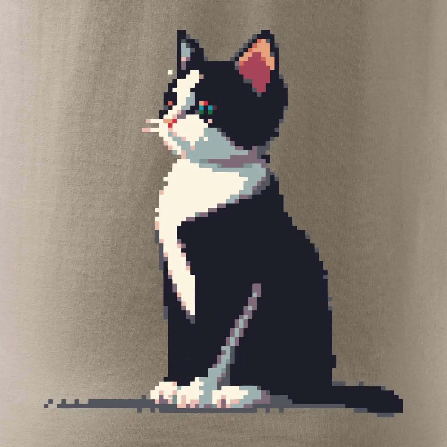 Mourovatá kočka pixel