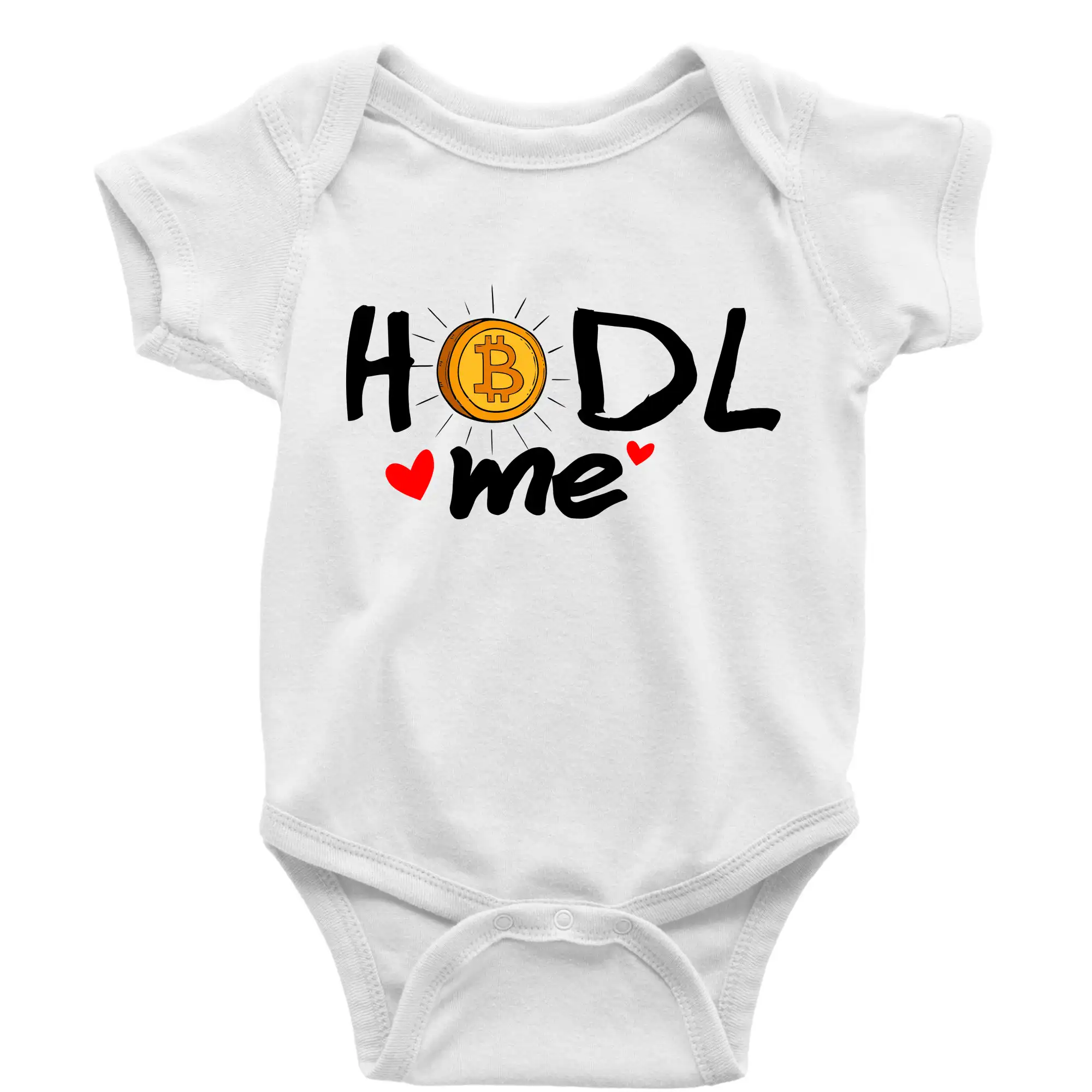 Grafické tričká - Hodl me - miminko - Body dojčenské s krátkym rukávom