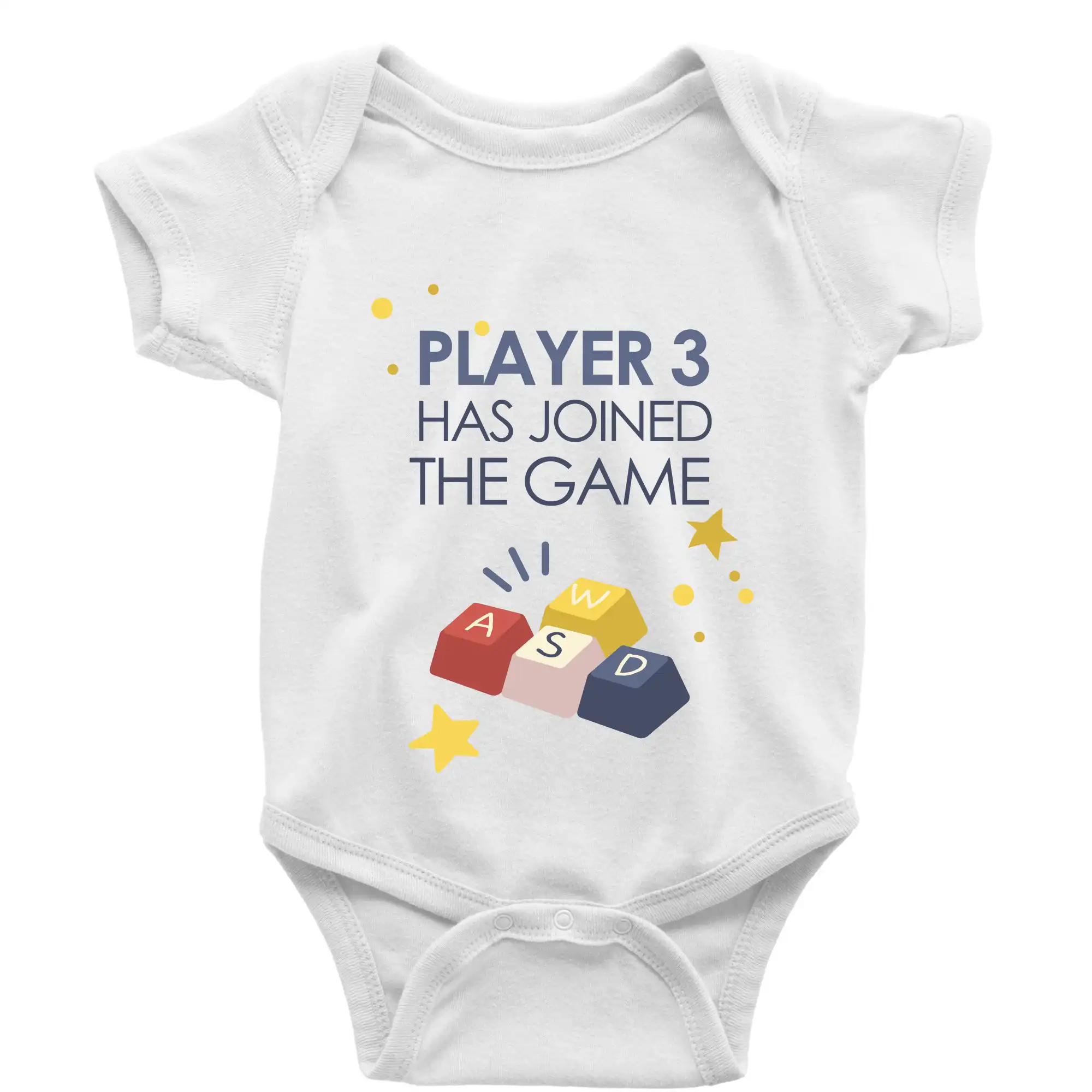 Player 3 has joined the game - klávesy - Body dojčenské s krátkym rukávom