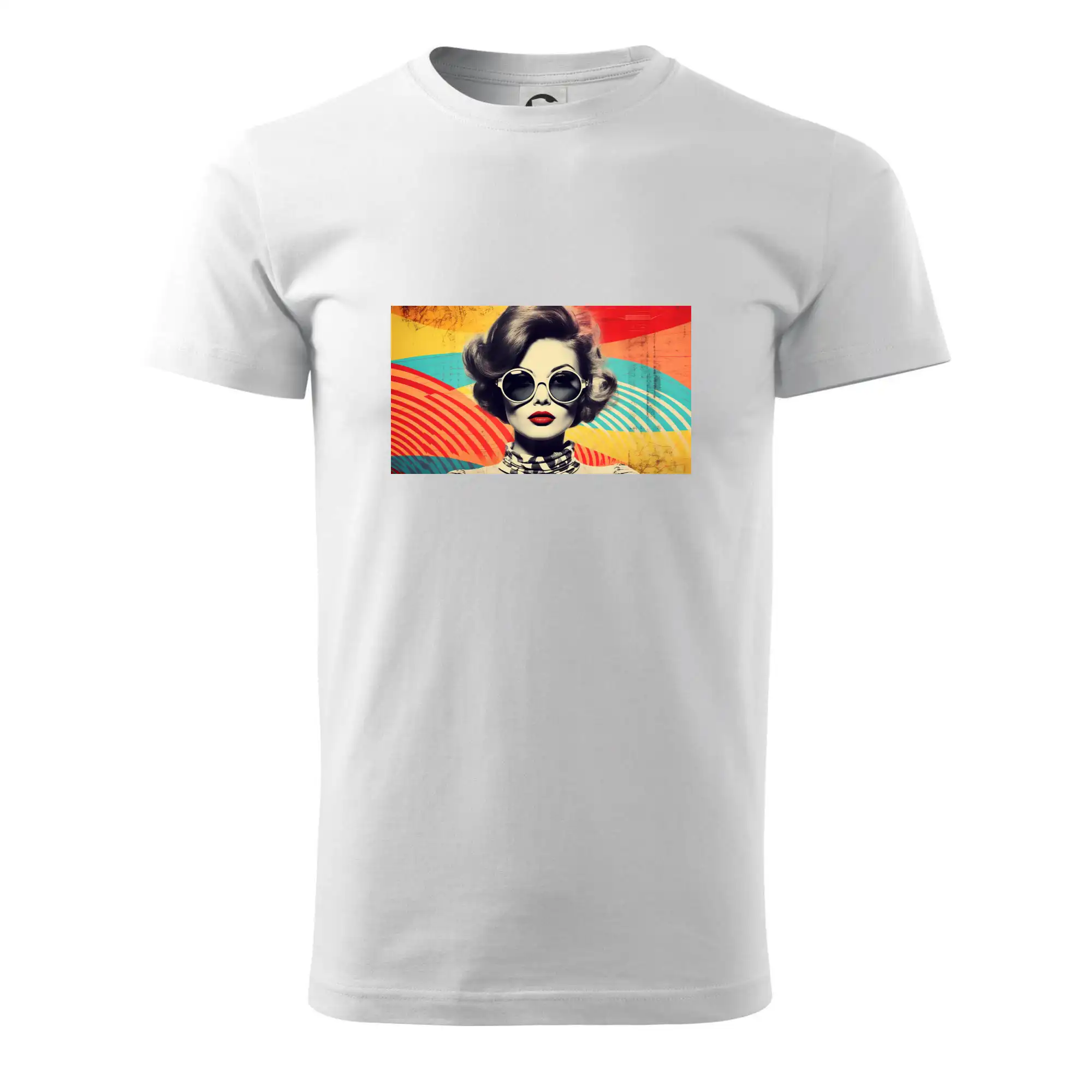 Grafické tričká - Retro žena - Tričko extra veľké  (5-8XL)
