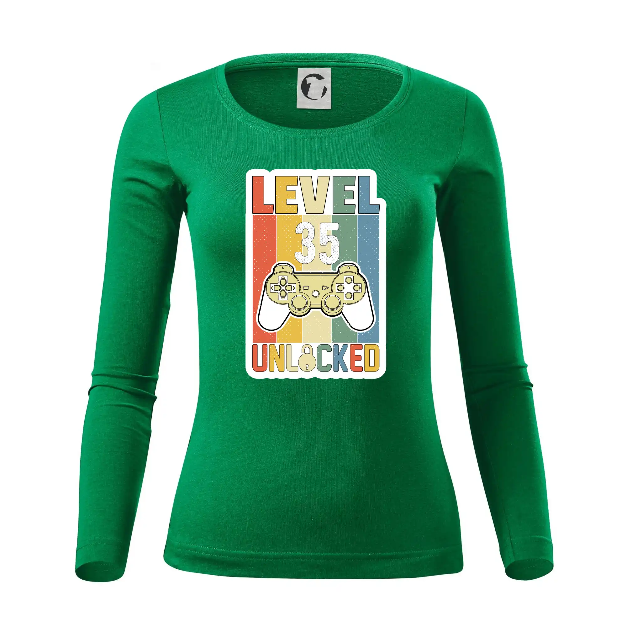 Tričká k narodeninám - Gaming narodeniny 35 - Dámske tričko FIT-T LS - zužené
