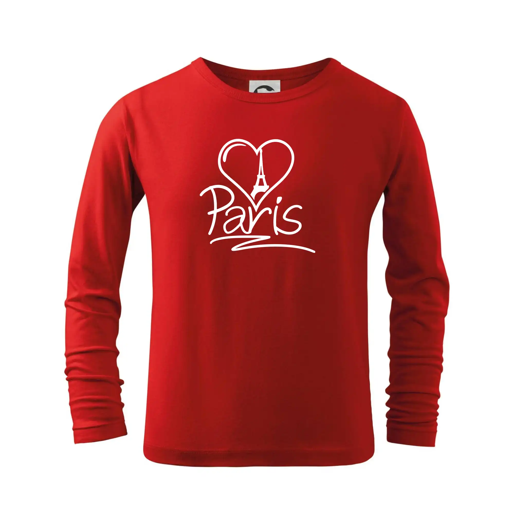 Tričká Francúzsko - Srdce Paris - Tričko detské Long Sleeve