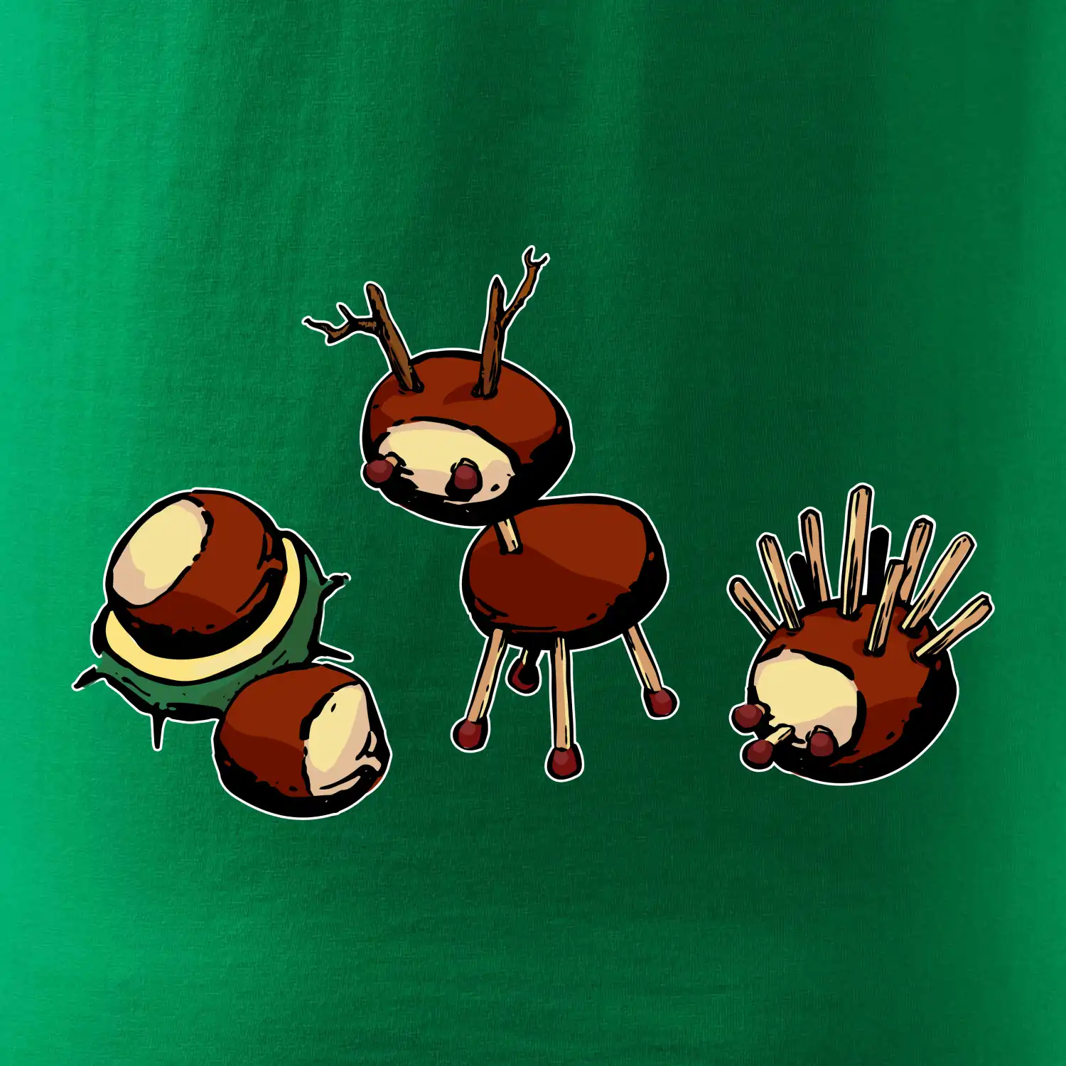 Kaštanová zvířátka - v řadě